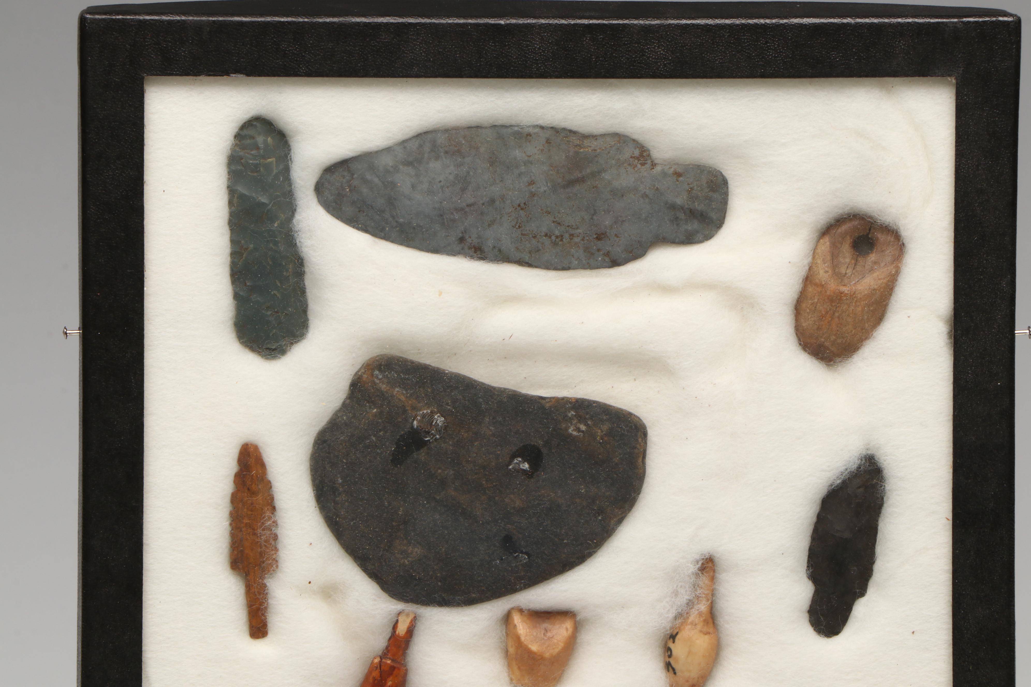 Indigenous Arctic Flint and Other Natural Material Hunting Implements and Tools