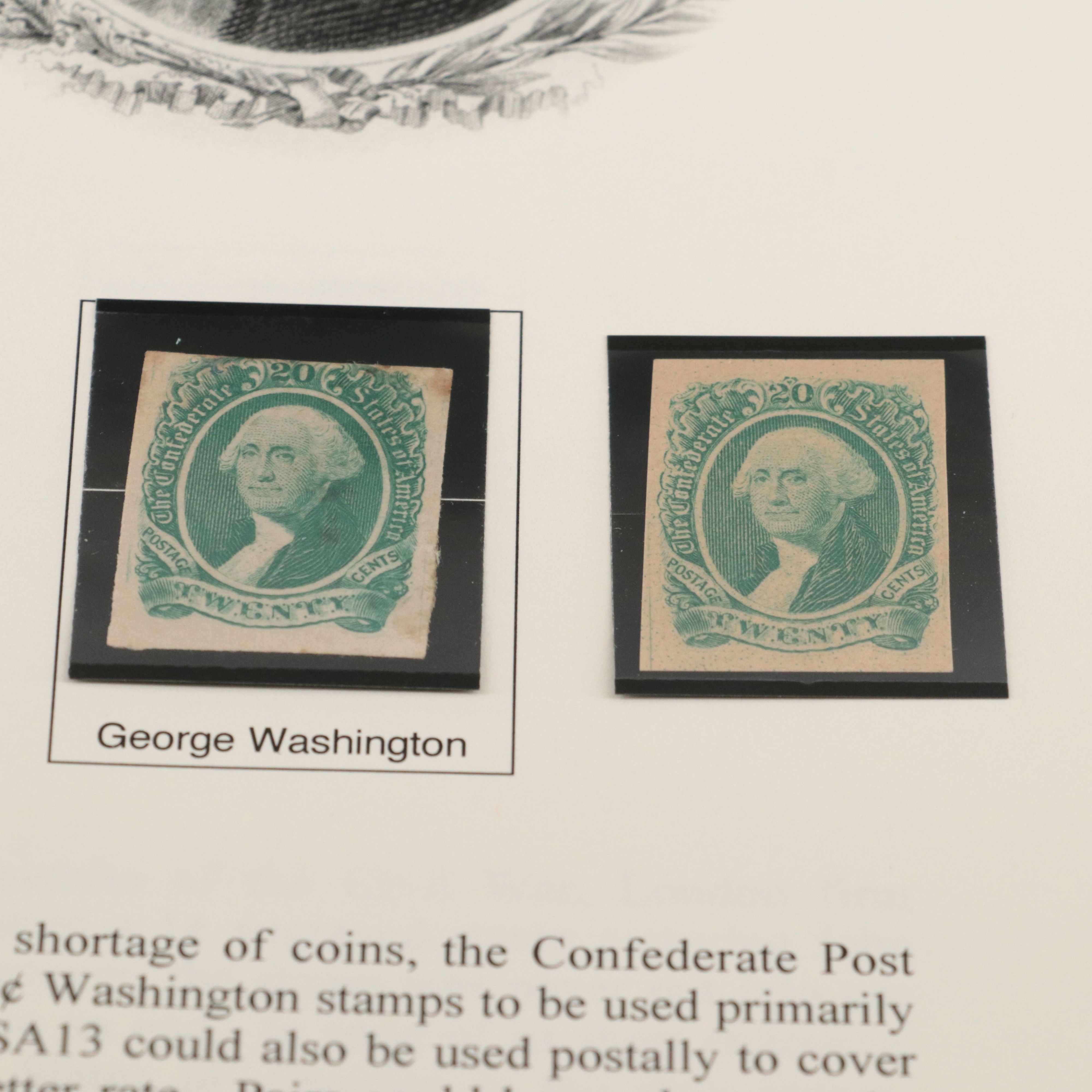 Album of Confederate States Postage Stamps, 1860s