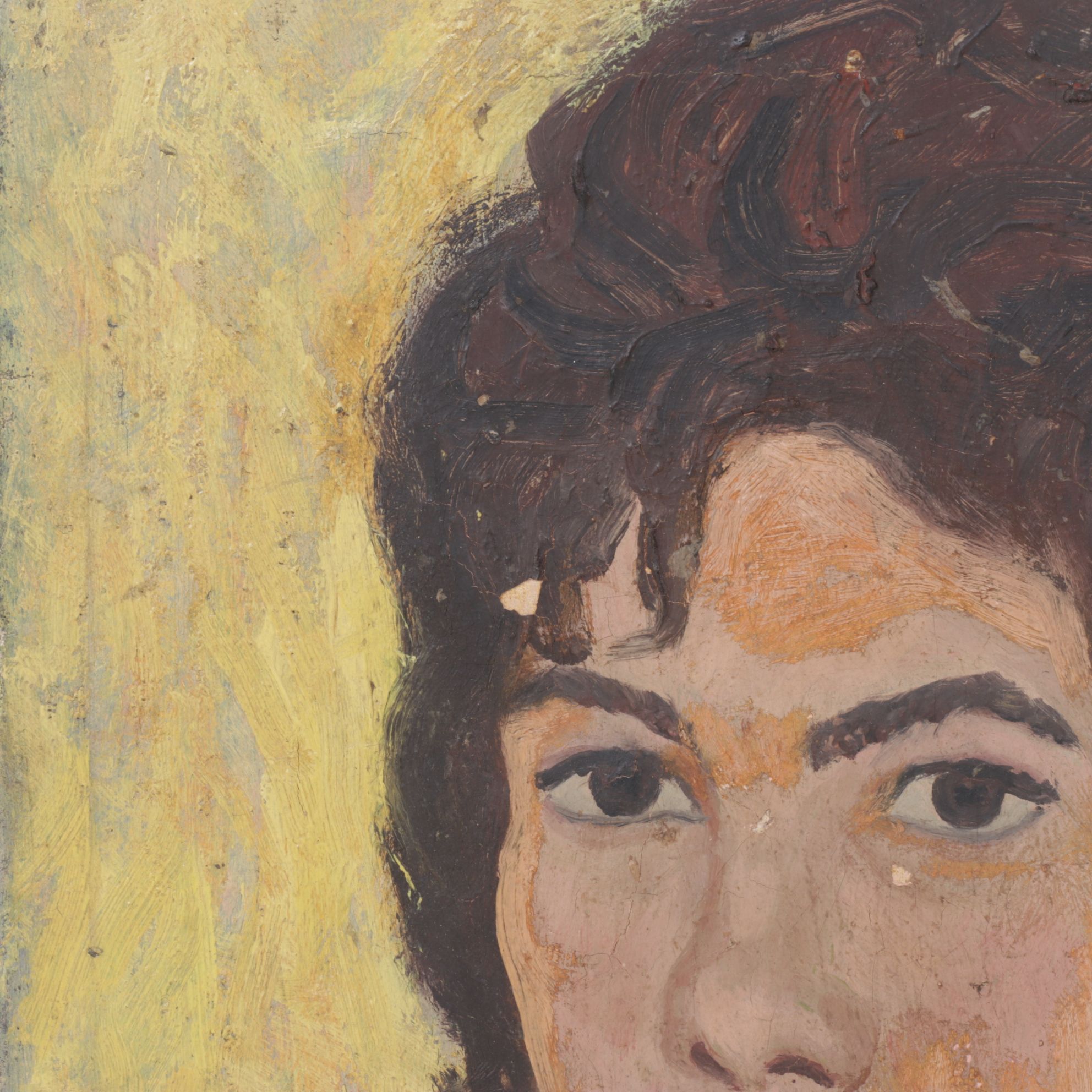 Isaac Israels Impressionist Portrait Oil Painting, Late 19th -Early 20th Century