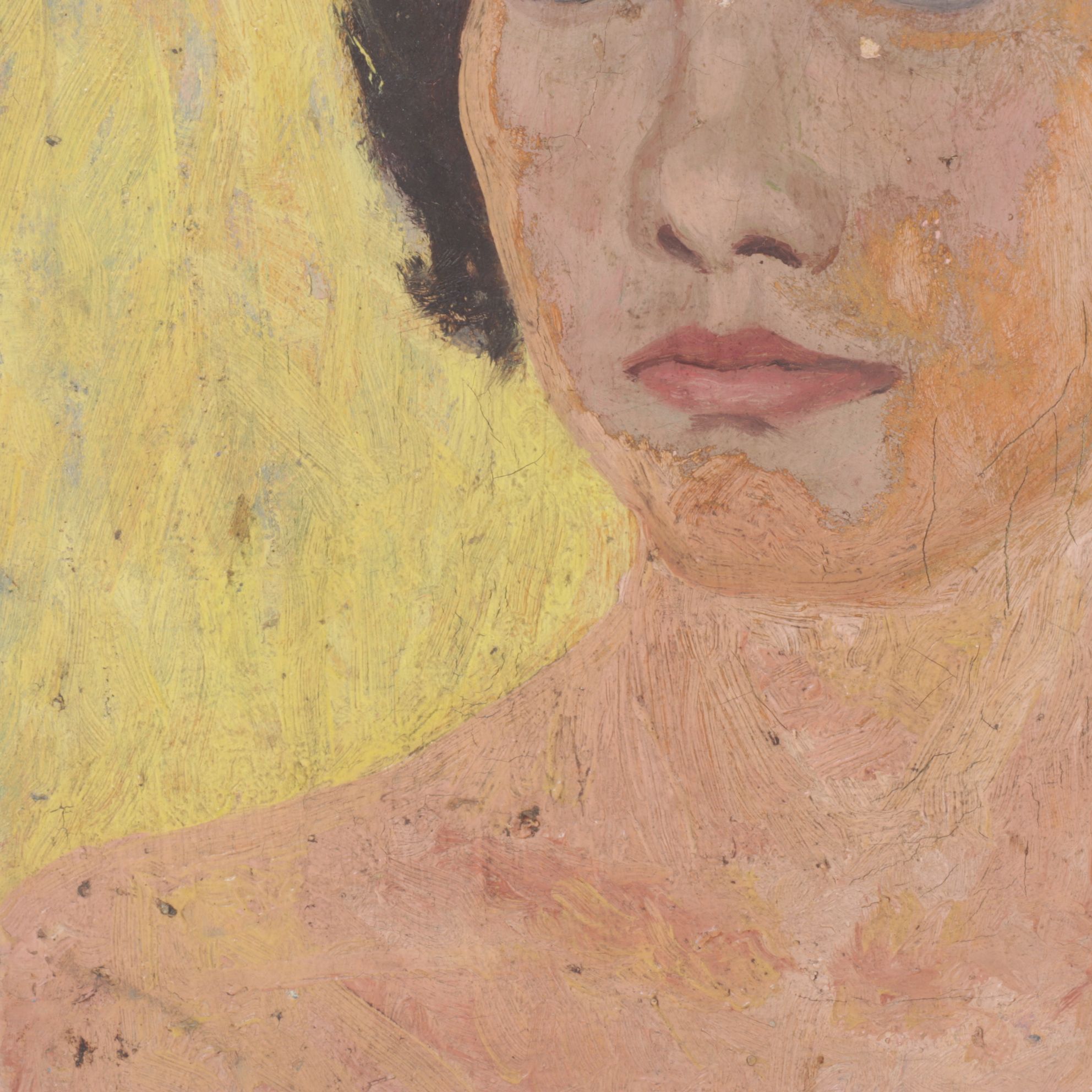 Isaac Israels Impressionist Portrait Oil Painting, Late 19th -Early 20th Century