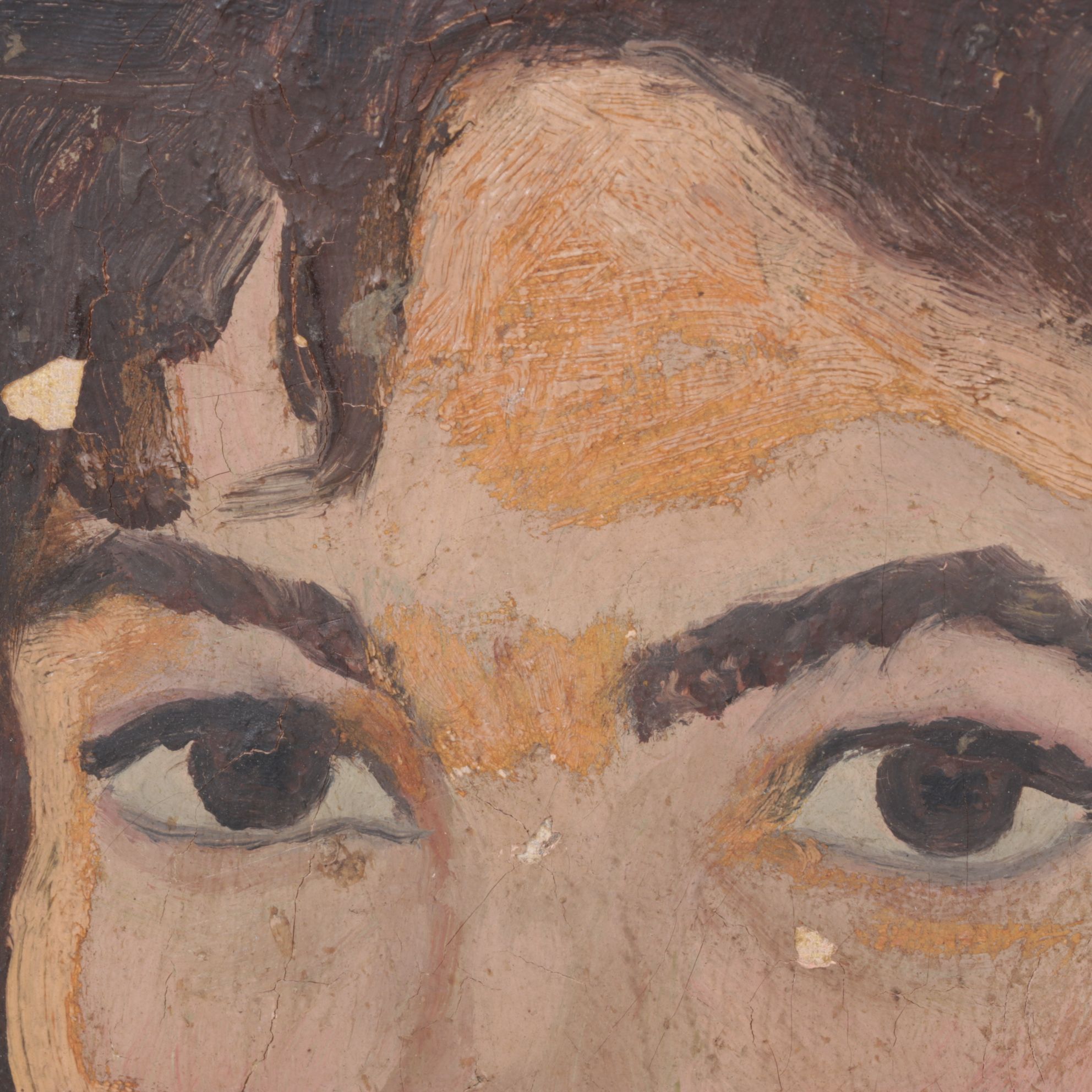 Isaac Israels Impressionist Portrait Oil Painting, Late 19th -Early 20th Century