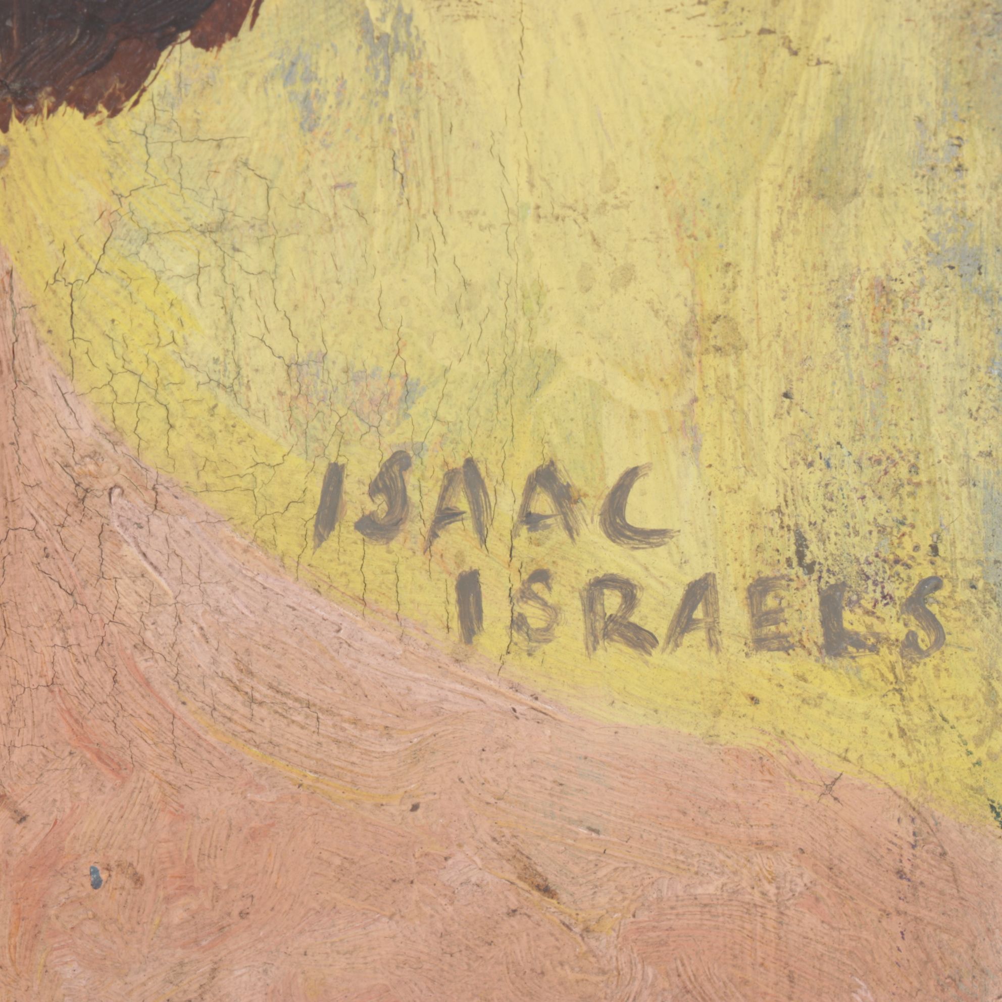 Isaac Israels Impressionist Portrait Oil Painting, Late 19th -Early 20th Century