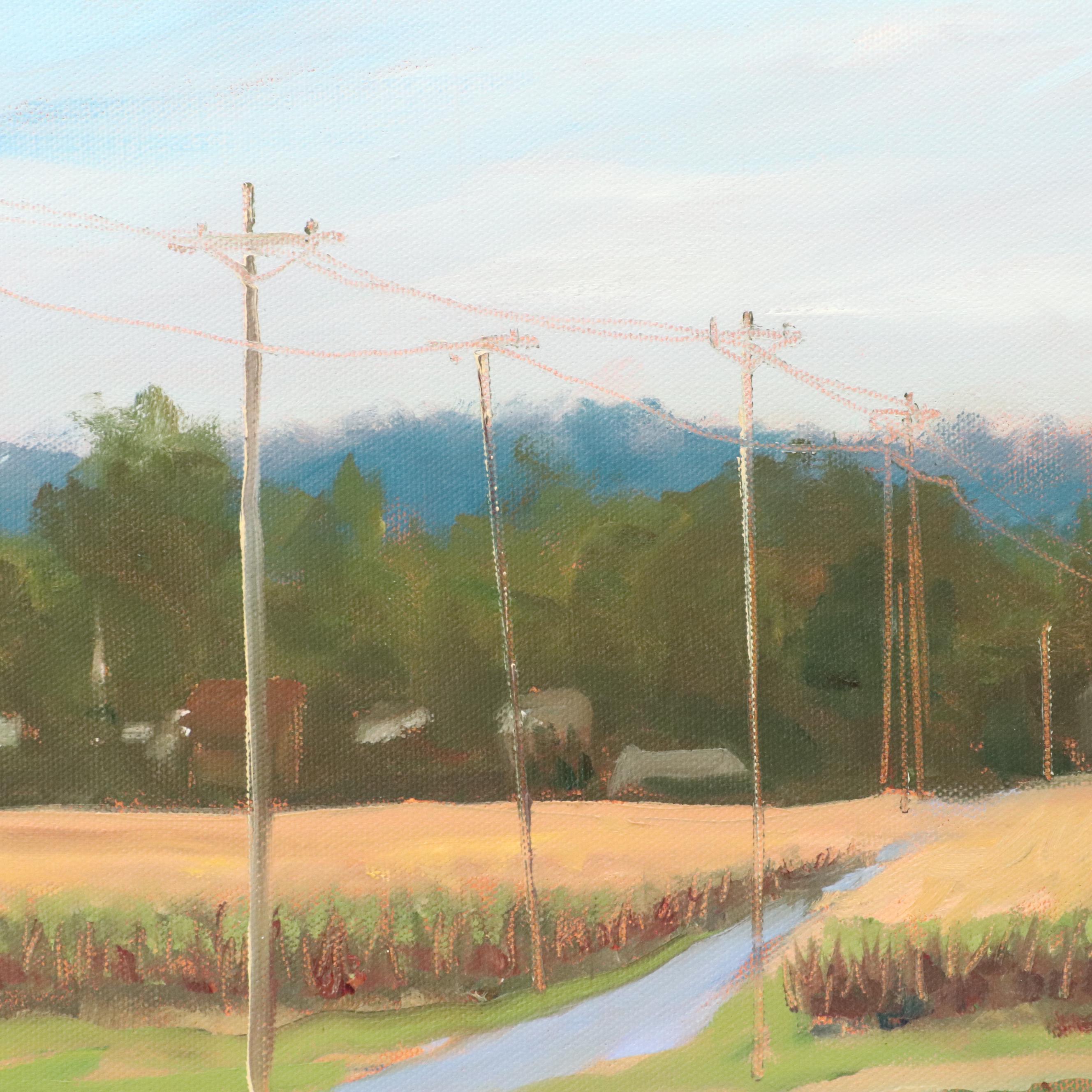 Larry Griggs Farm Landscape Oil Painting