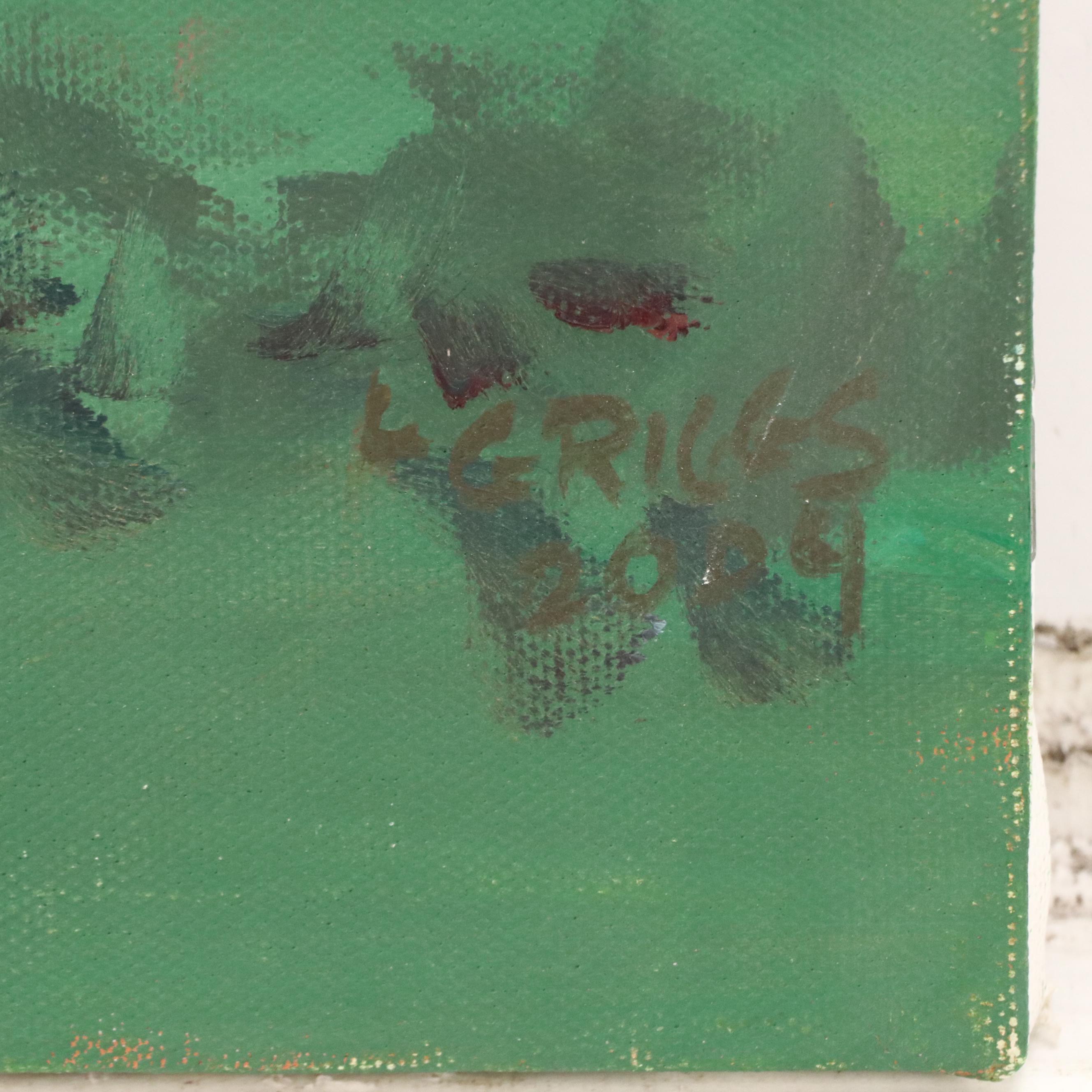 Larry Griggs Farm Landscape Oil Painting