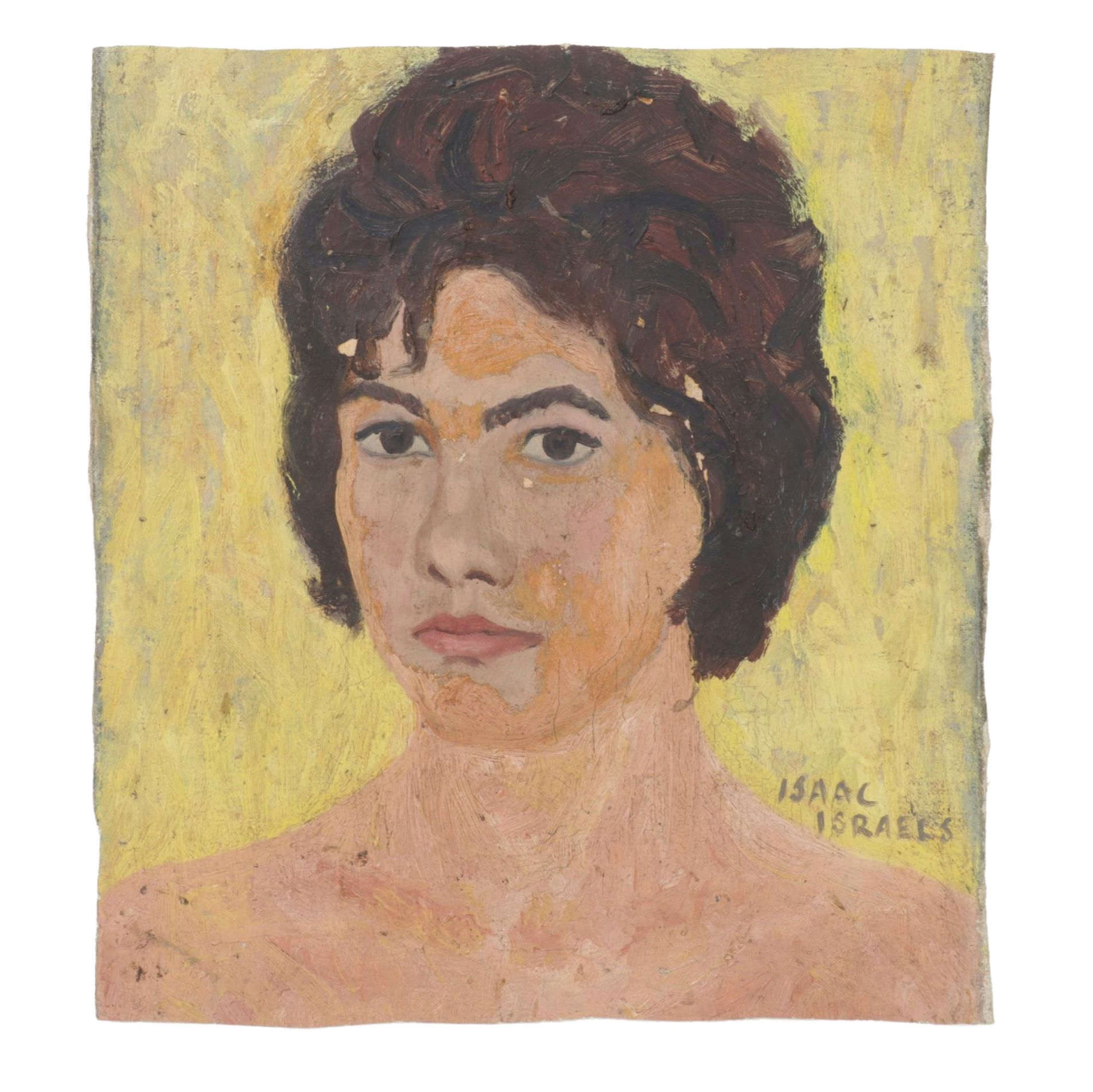 Isaac Israels Impressionist Portrait Oil Painting, Late 19th -Early 20th Century