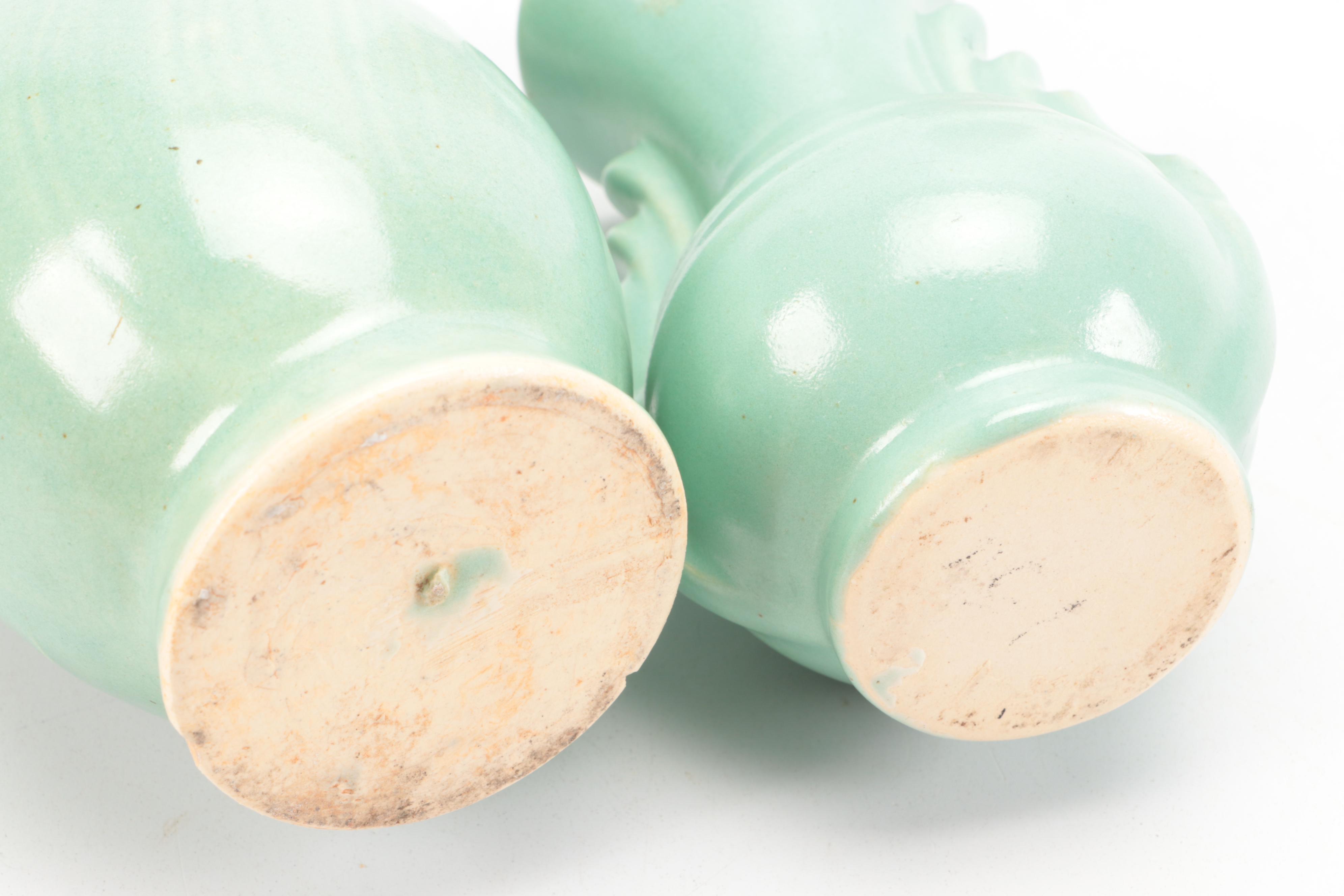 Art Deco Style and Other Ceramic Vases, Mid to Late 20th Century