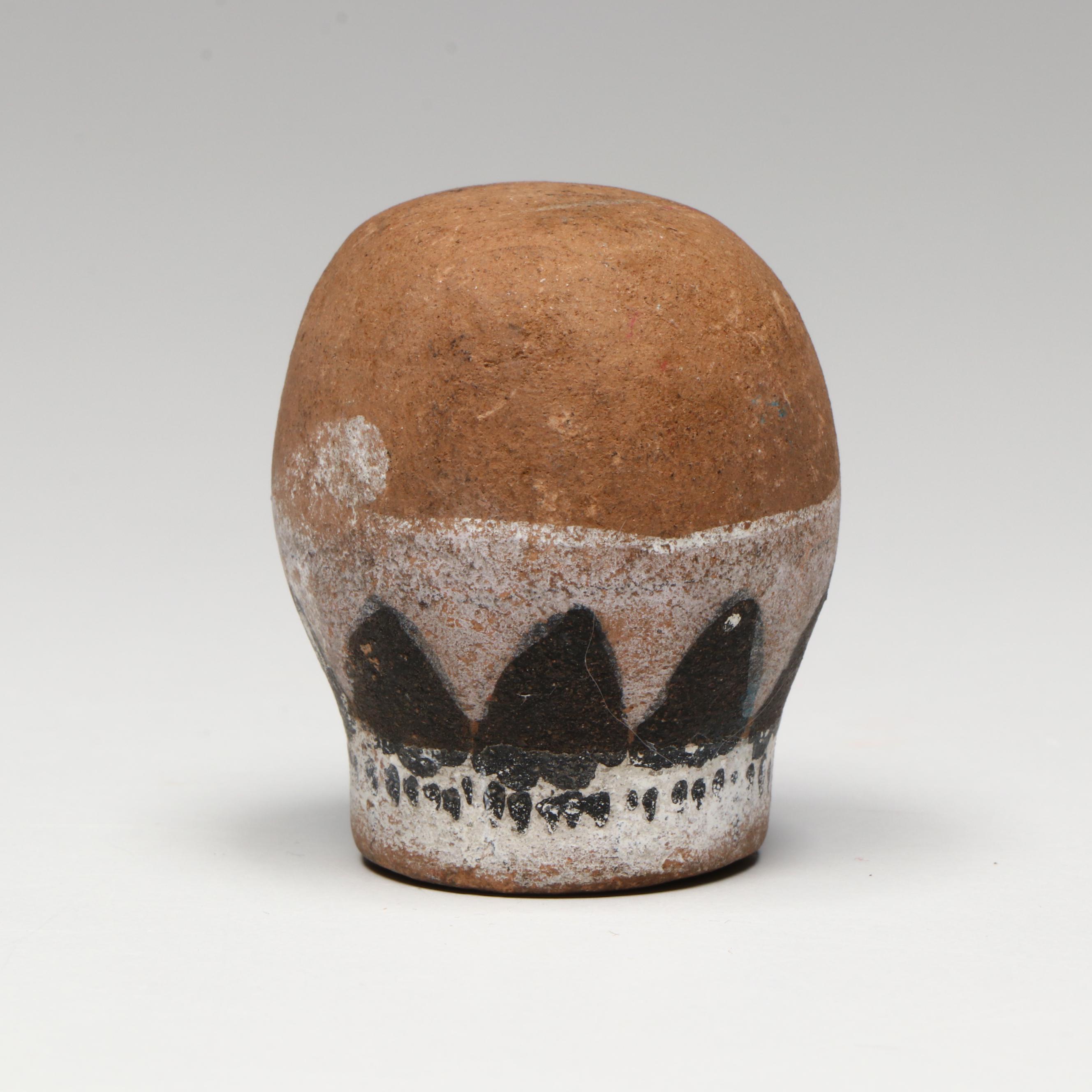 Southwestern Puebloan Poster Paint Ceramic Pots, Mid-20th Century