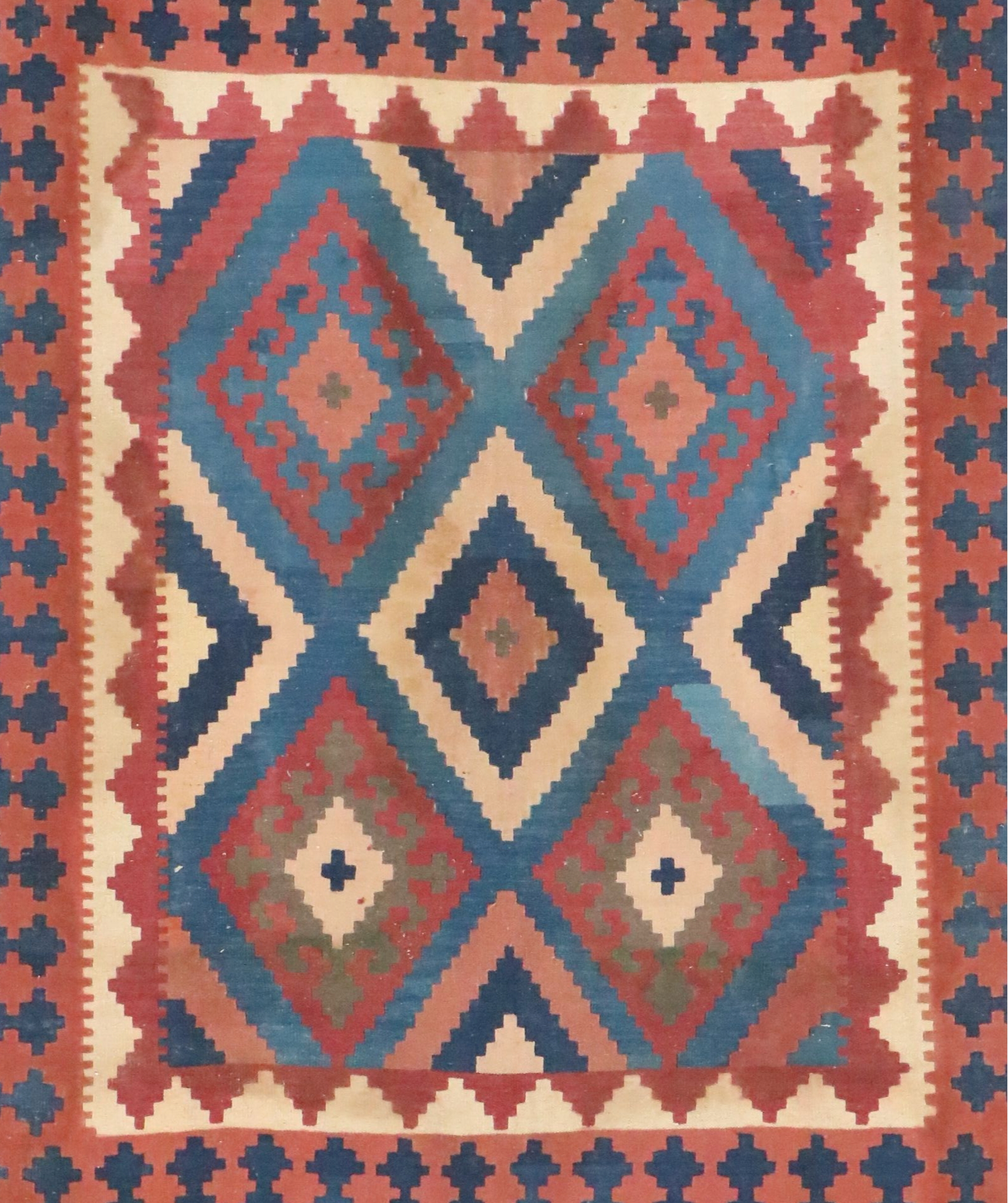 5'1 x 7'3 Handwoven Afghan Kilim Area Rug