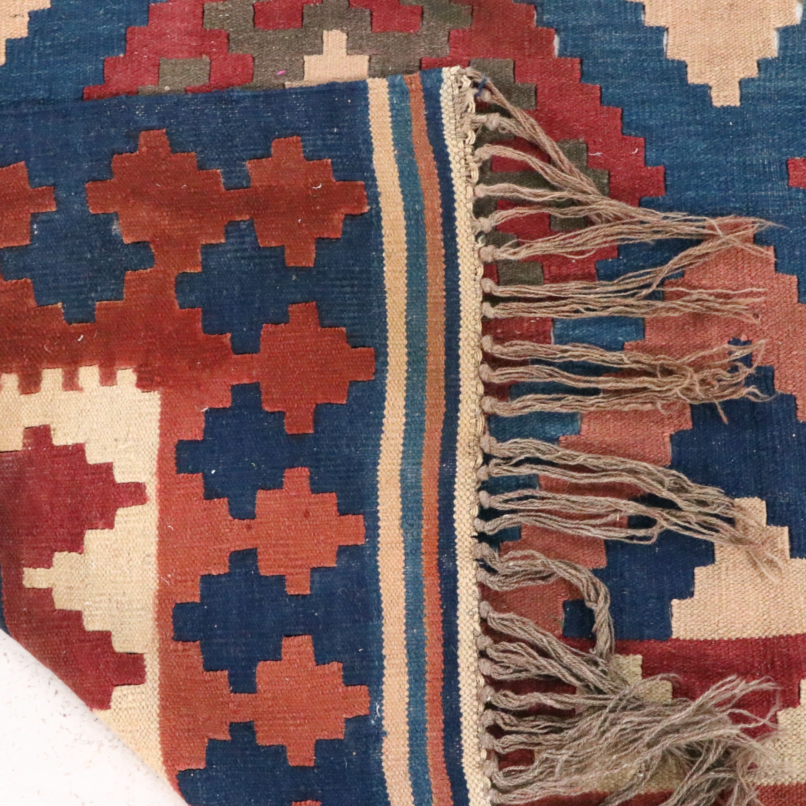 5'1 x 7'3 Handwoven Afghan Kilim Area Rug