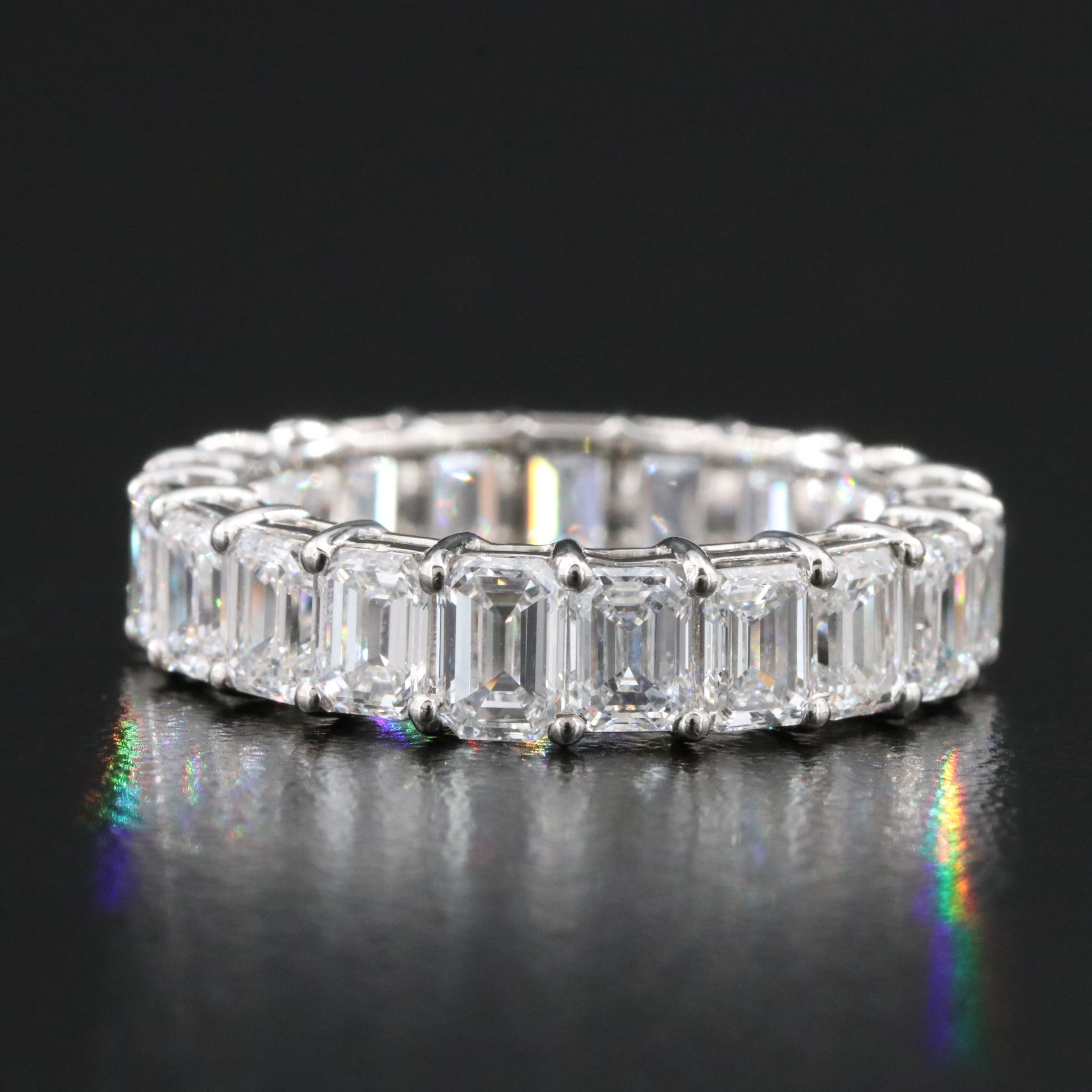 Platinum 5.09 CTW Lab Grown Diamond Eternity Band