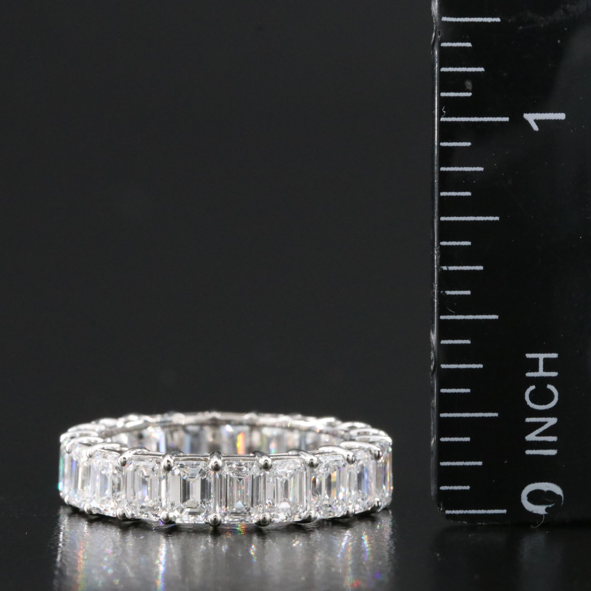 Platinum 5.09 CTW Lab Grown Diamond Eternity Band