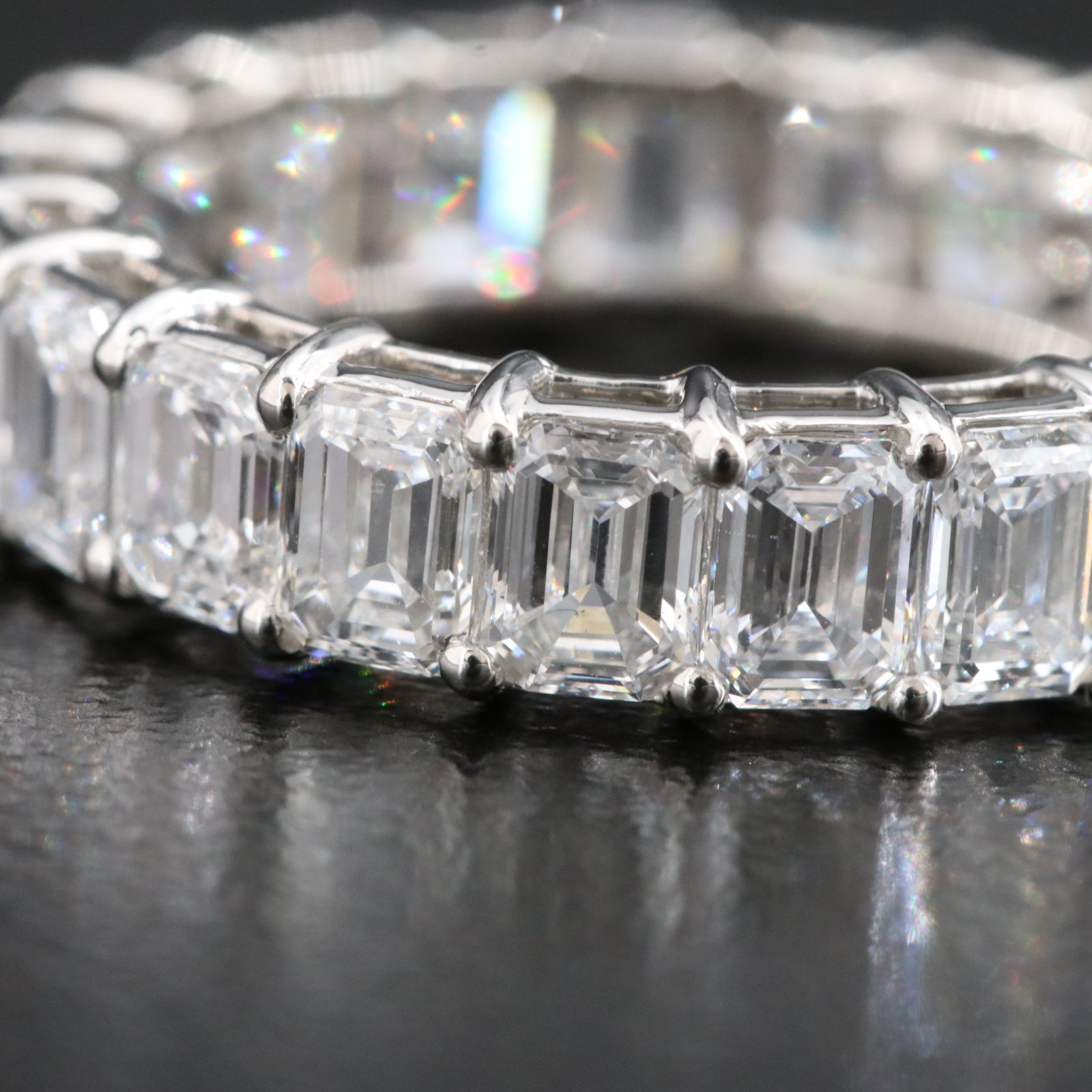 Platinum 5.09 CTW Lab Grown Diamond Eternity Band