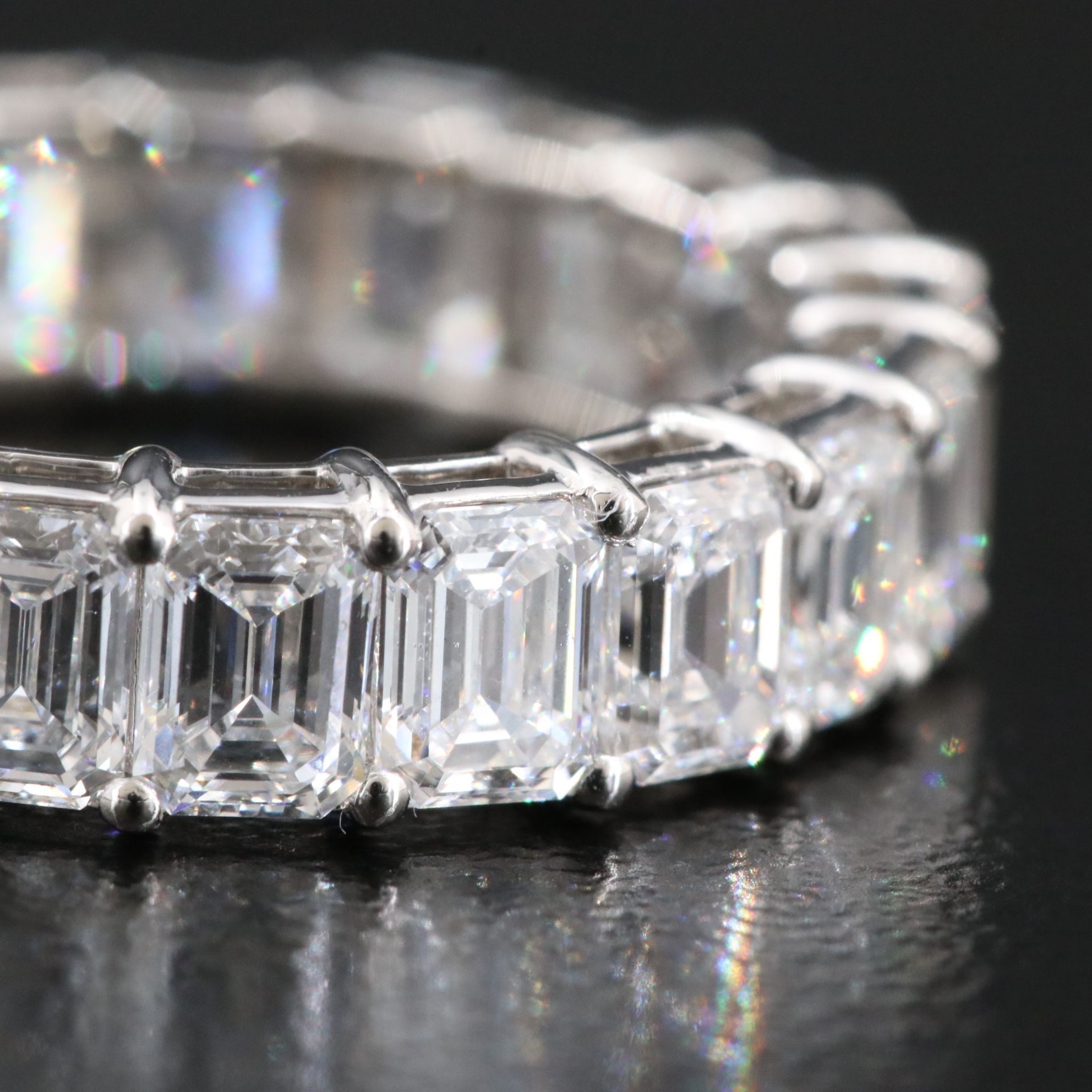 Platinum 5.09 CTW Lab Grown Diamond Eternity Band