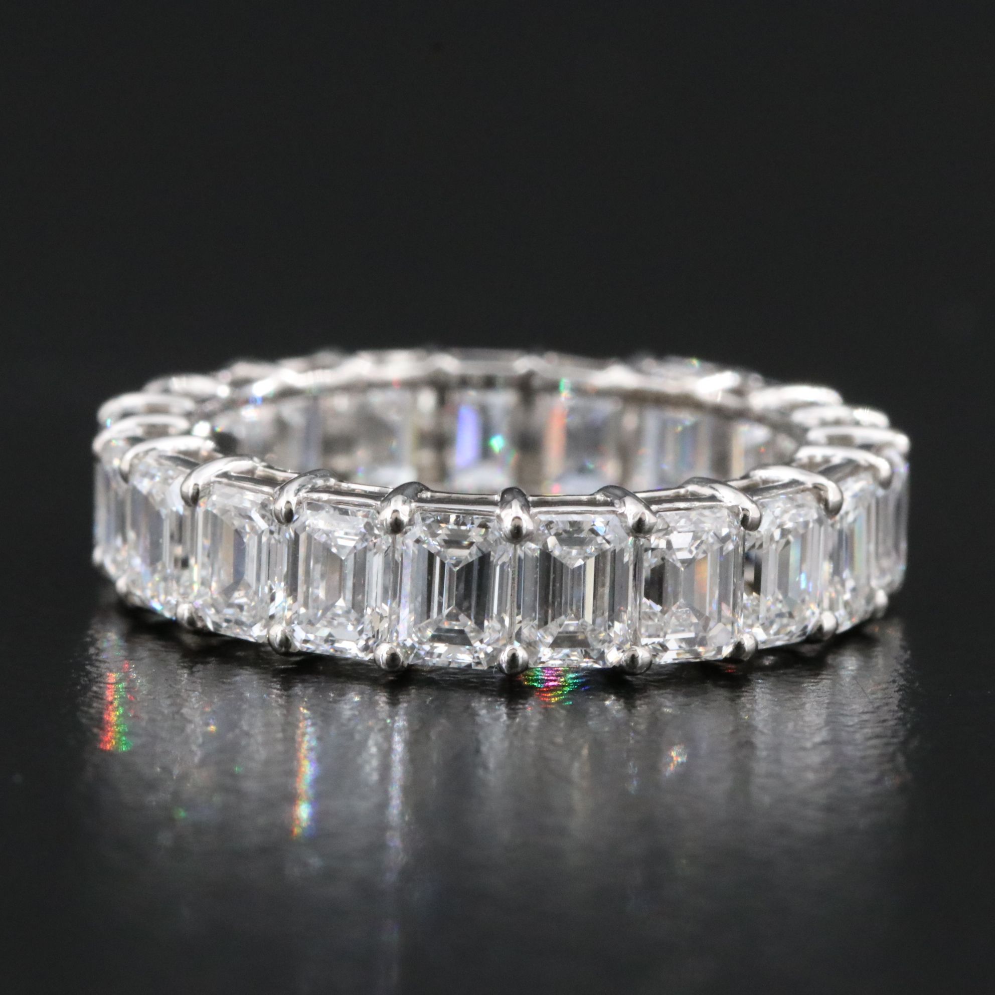 Platinum 5.09 CTW Lab Grown Diamond Eternity Band