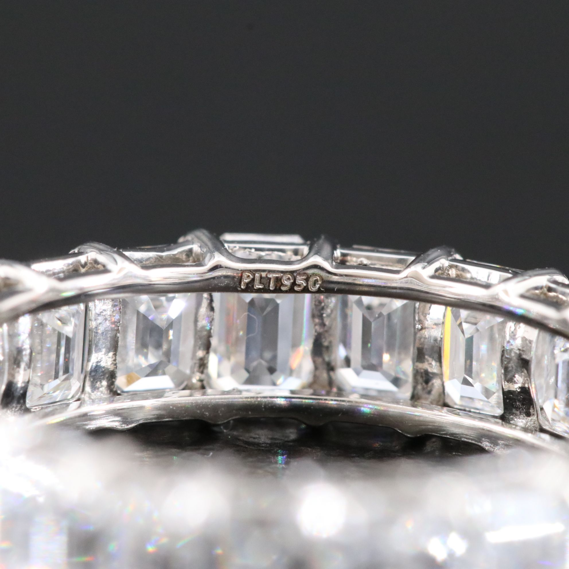Platinum 5.09 CTW Lab Grown Diamond Eternity Band