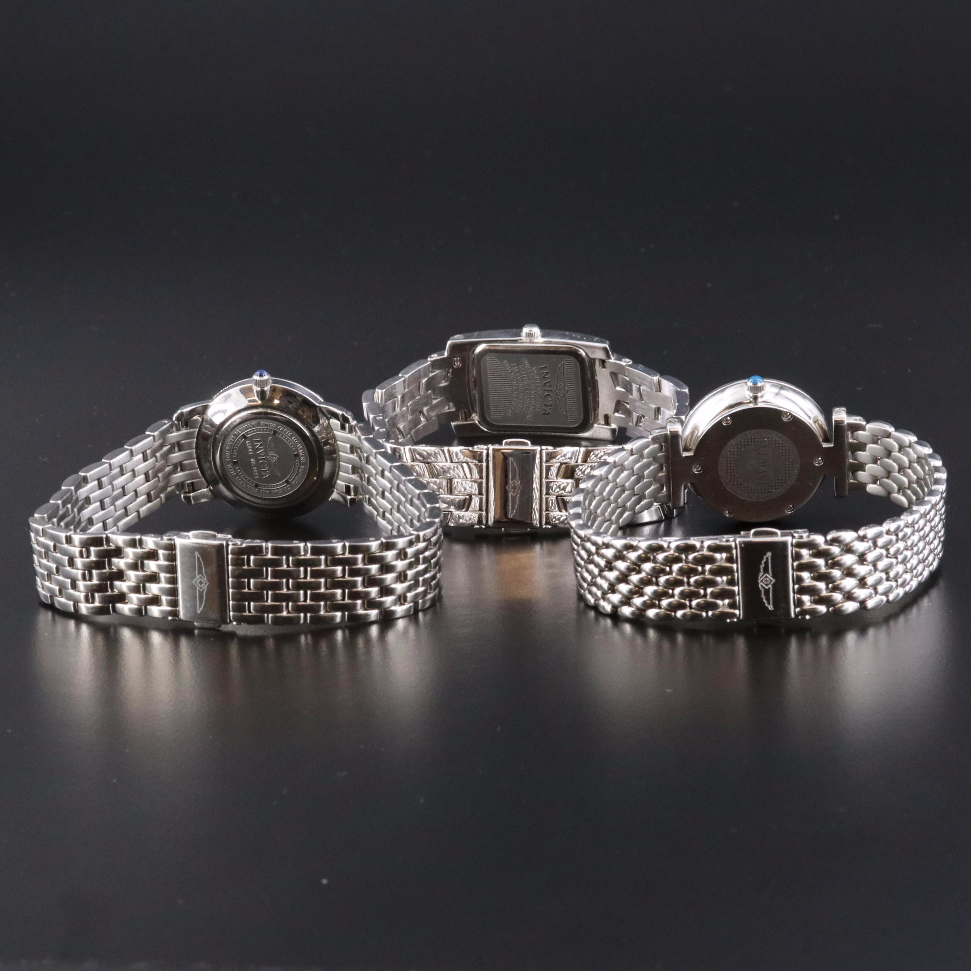 Invicta Stainless Steel Watch Selection with Mother-of-Pearl Dials