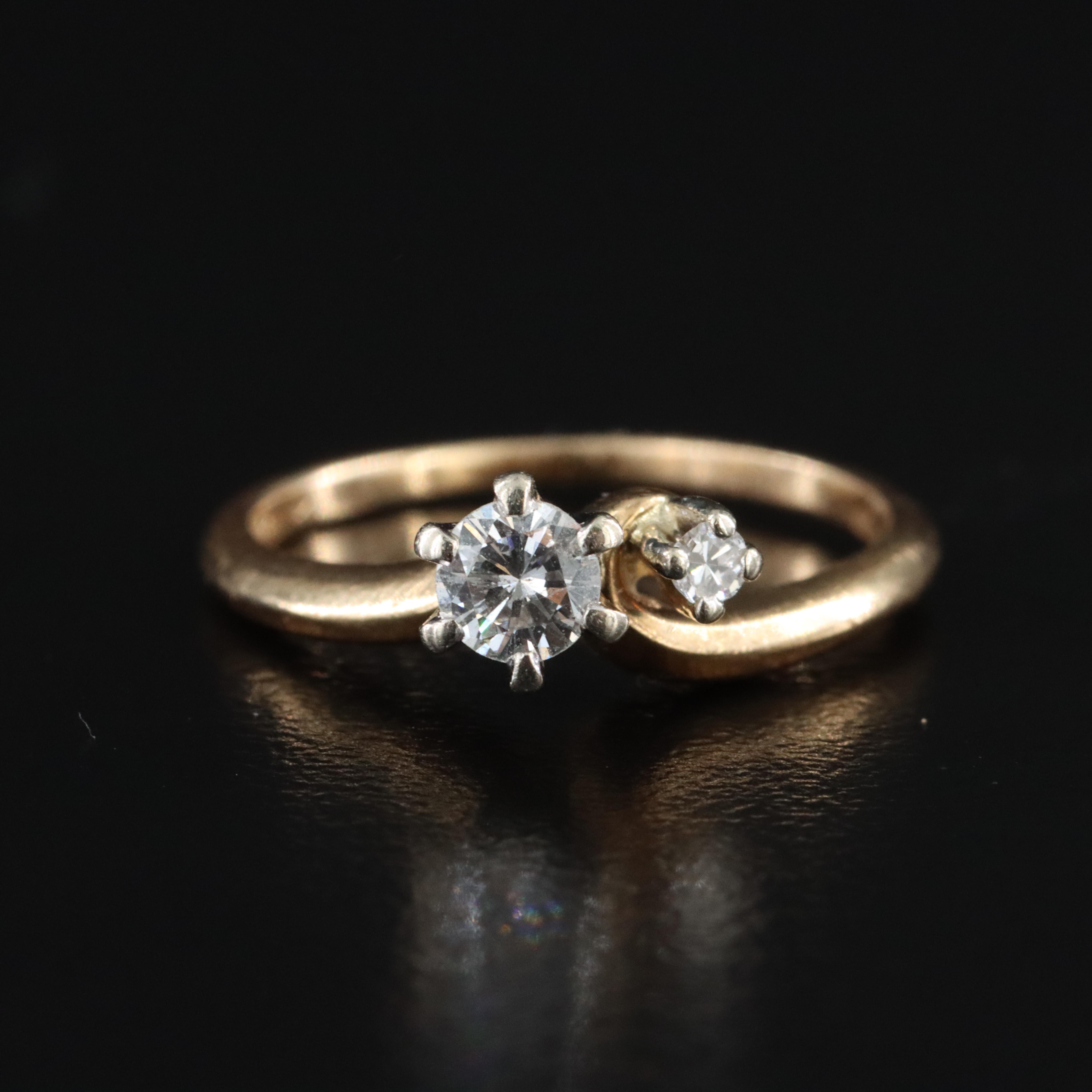 14K 0.21 CTW Diamond Ring