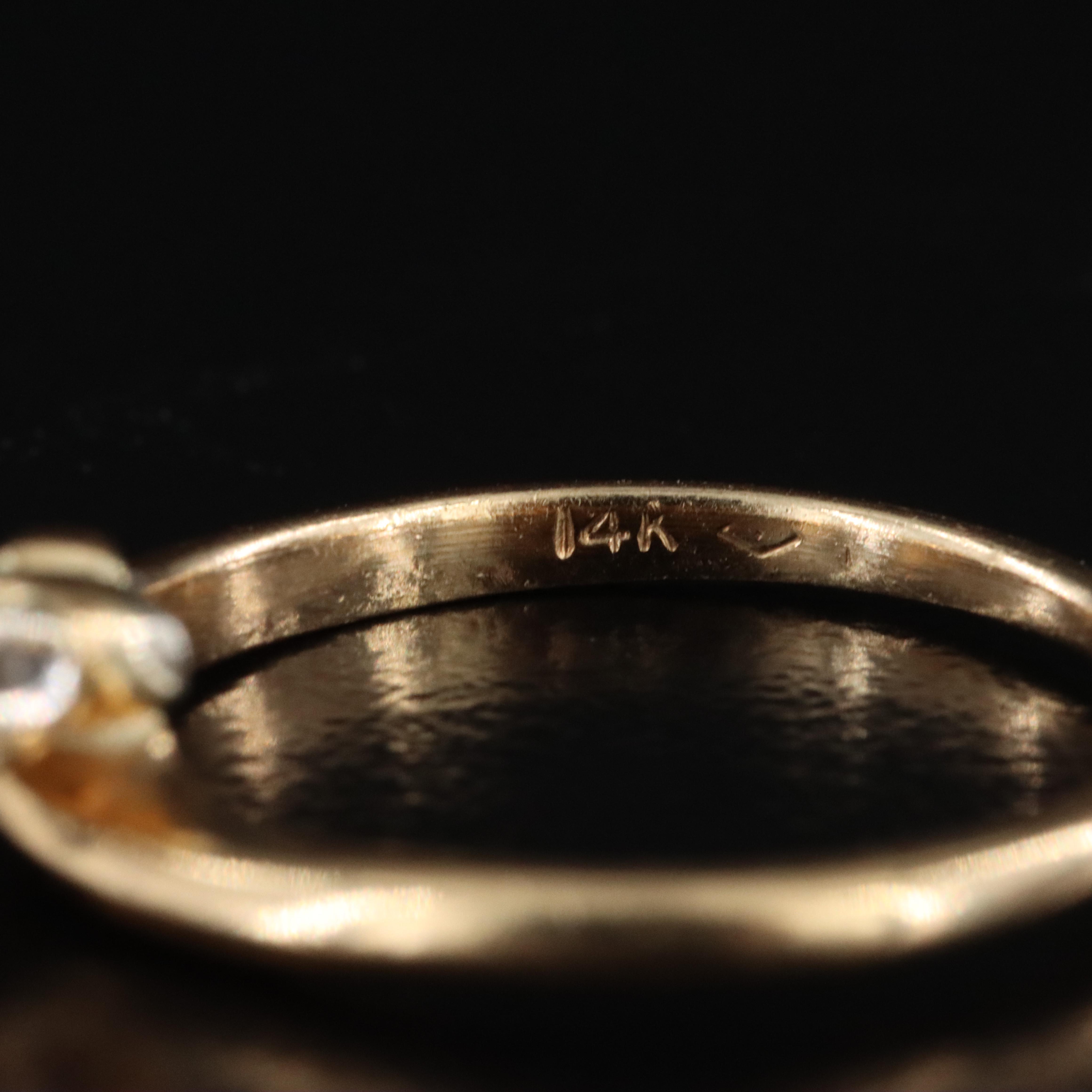 14K 0.21 CTW Diamond Ring