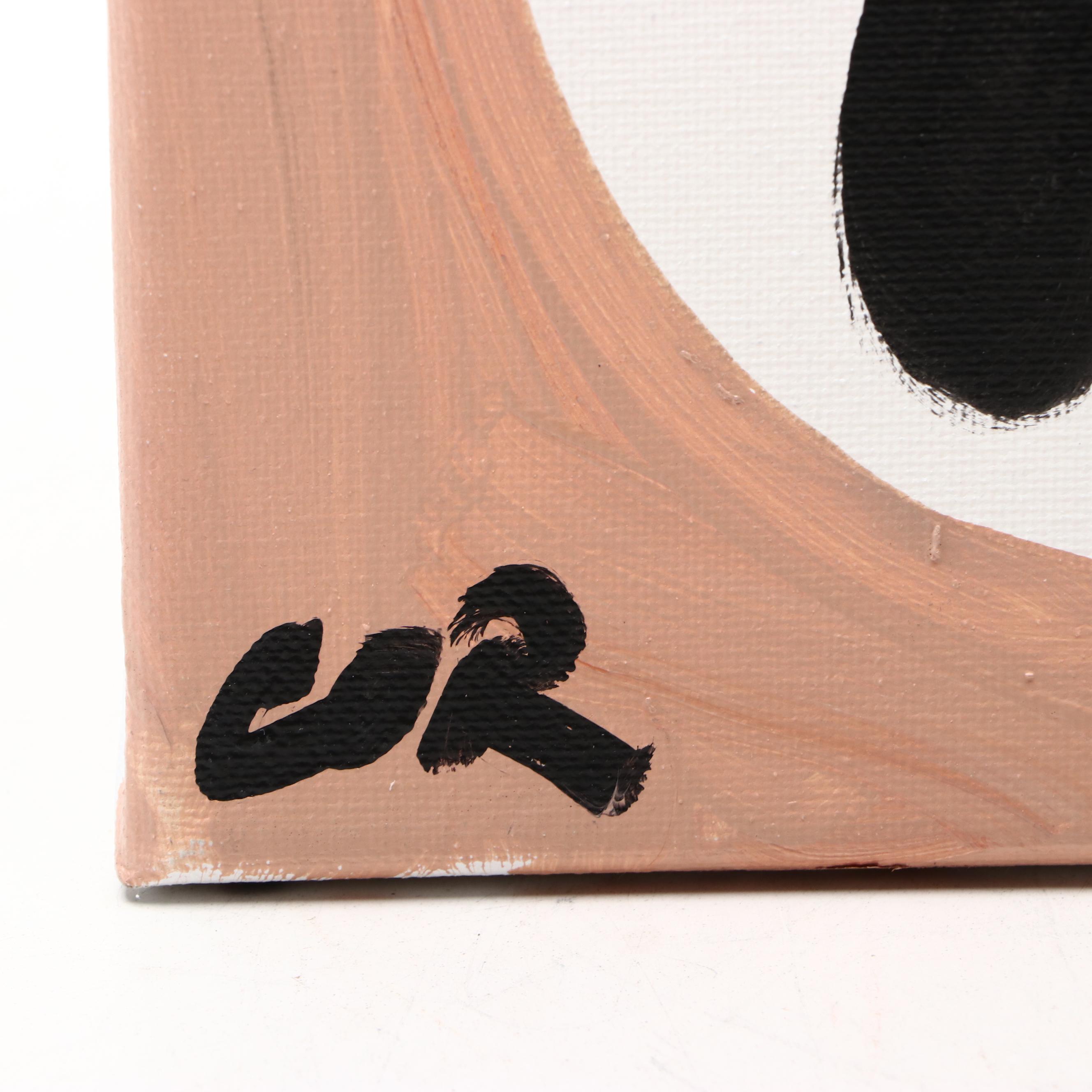 Corbellic Figural Stylized Acrylic Painting, 2024