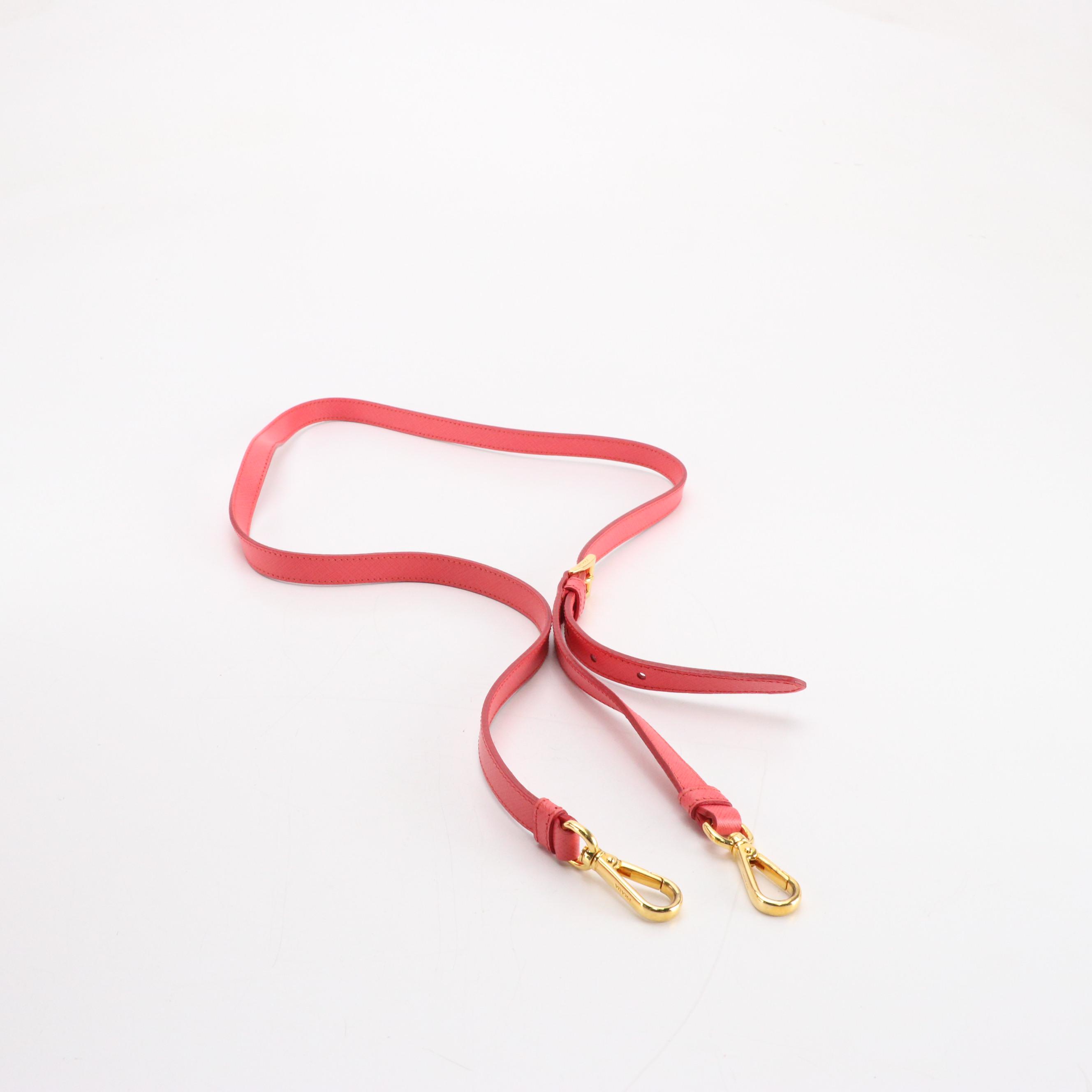 Prada Galleria Double Zip Two-Way Tote in Pink Saffiano Leather