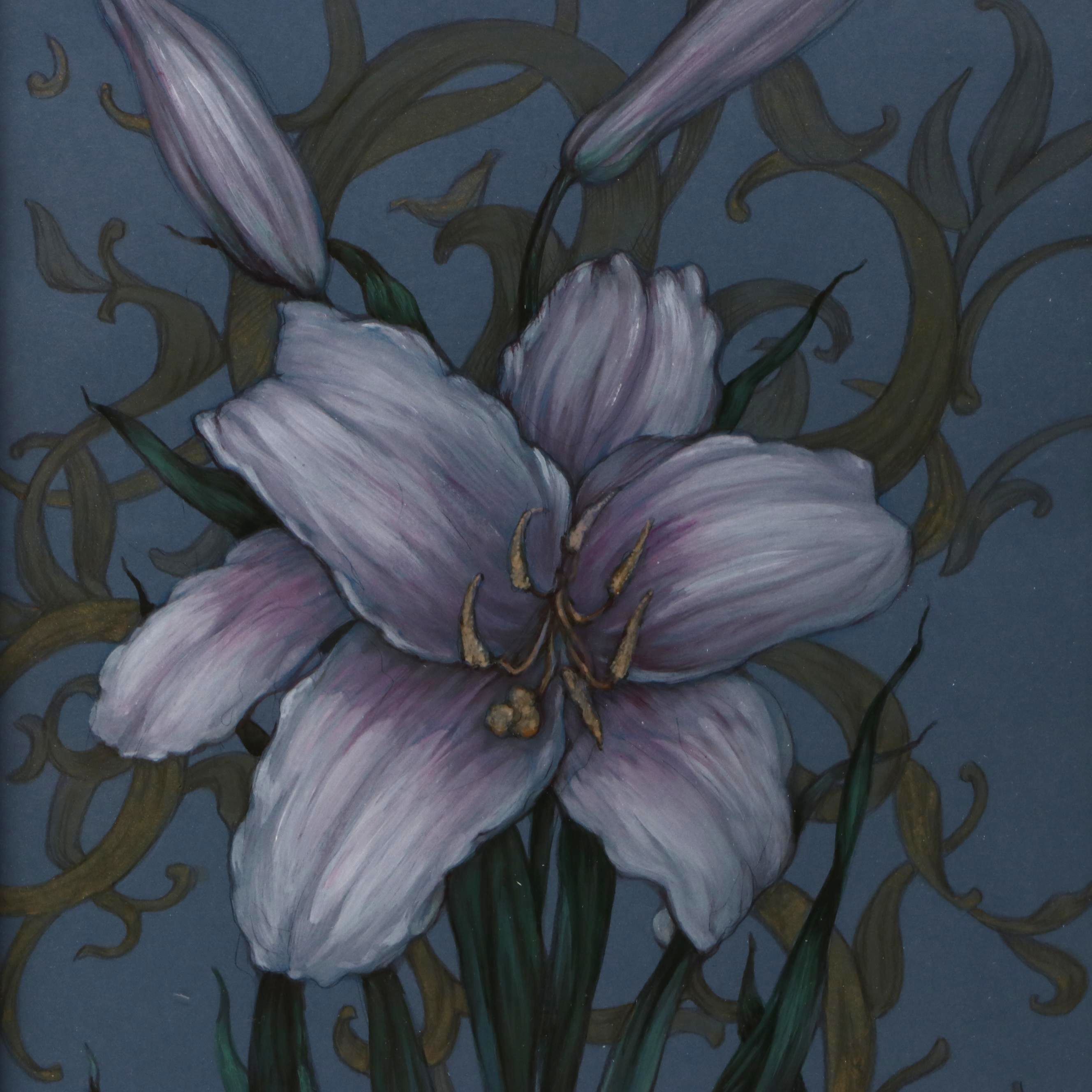 Floral Gouache and Watercolor Painting, 2024