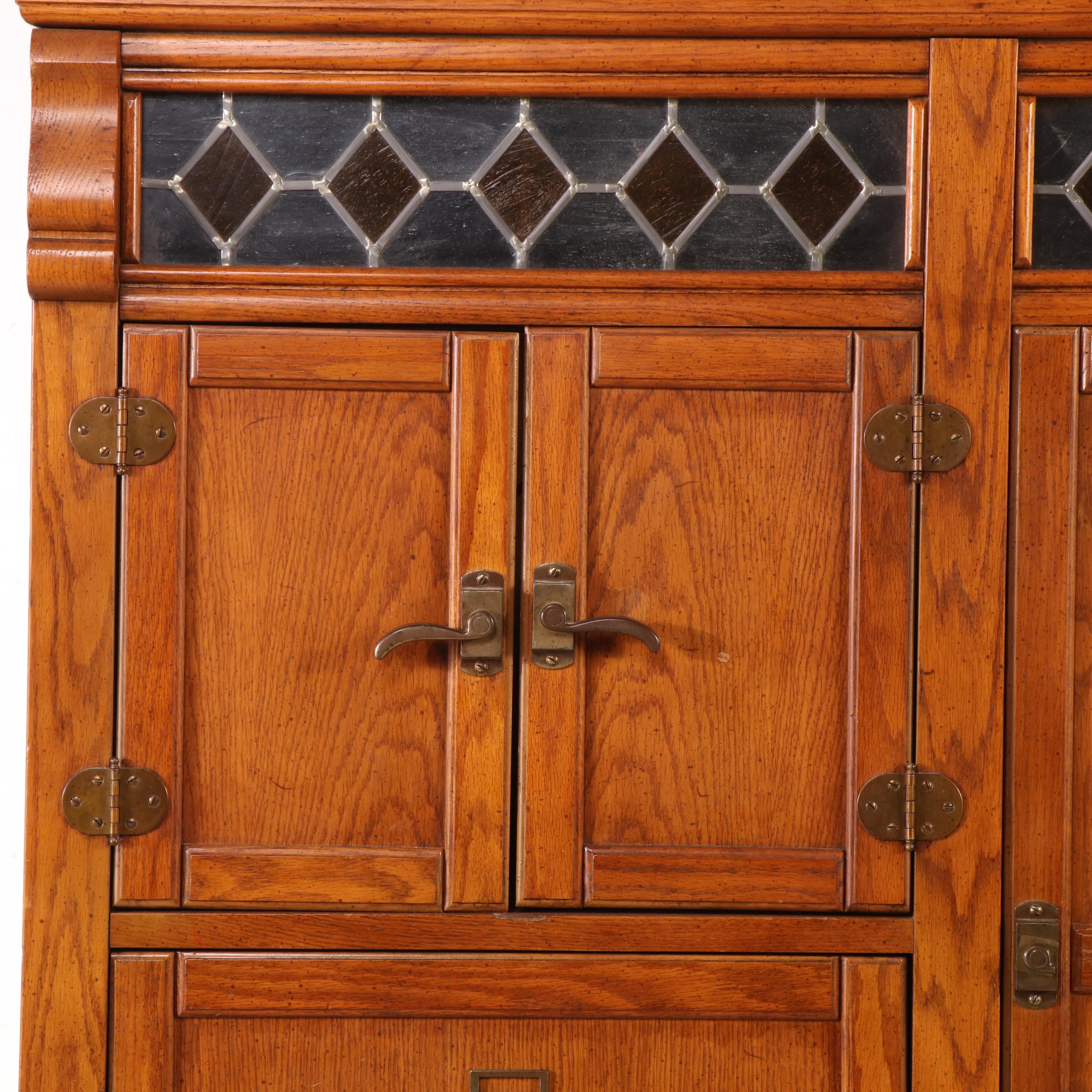 Stanley Furniture Traditional Style Oak Chifferobe