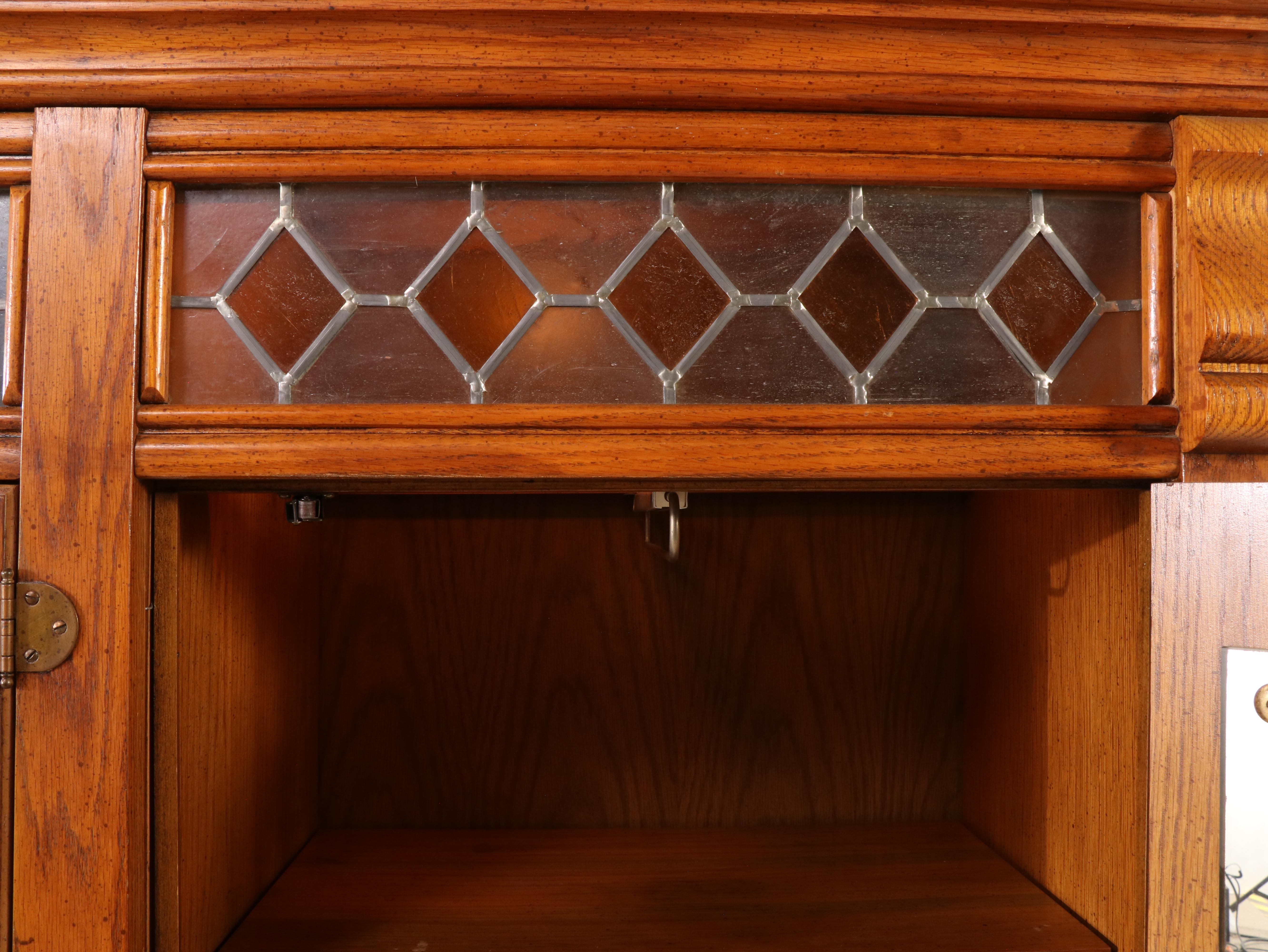 Stanley Furniture Traditional Style Oak Chifferobe