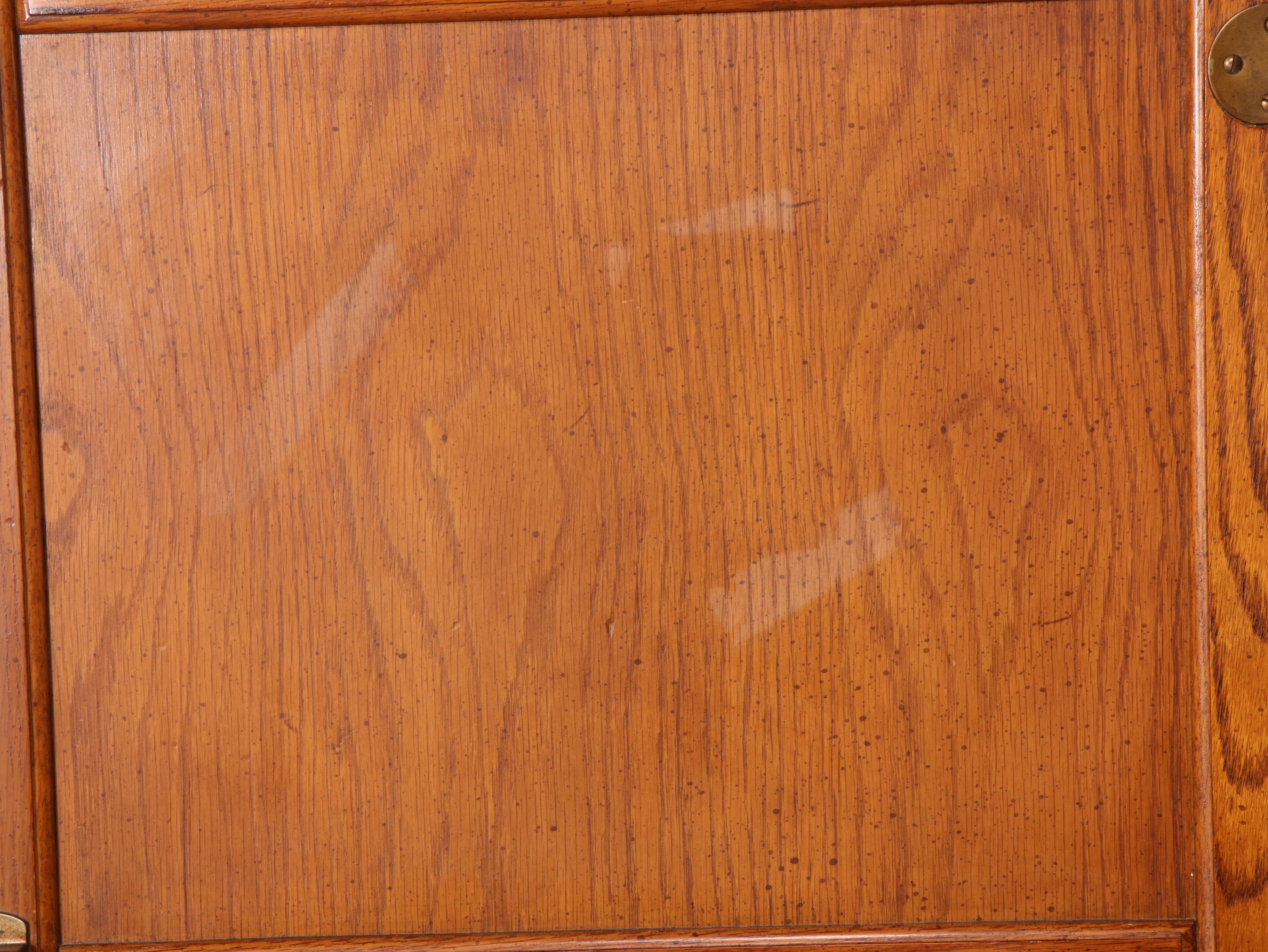 Stanley Furniture Traditional Style Oak Chifferobe