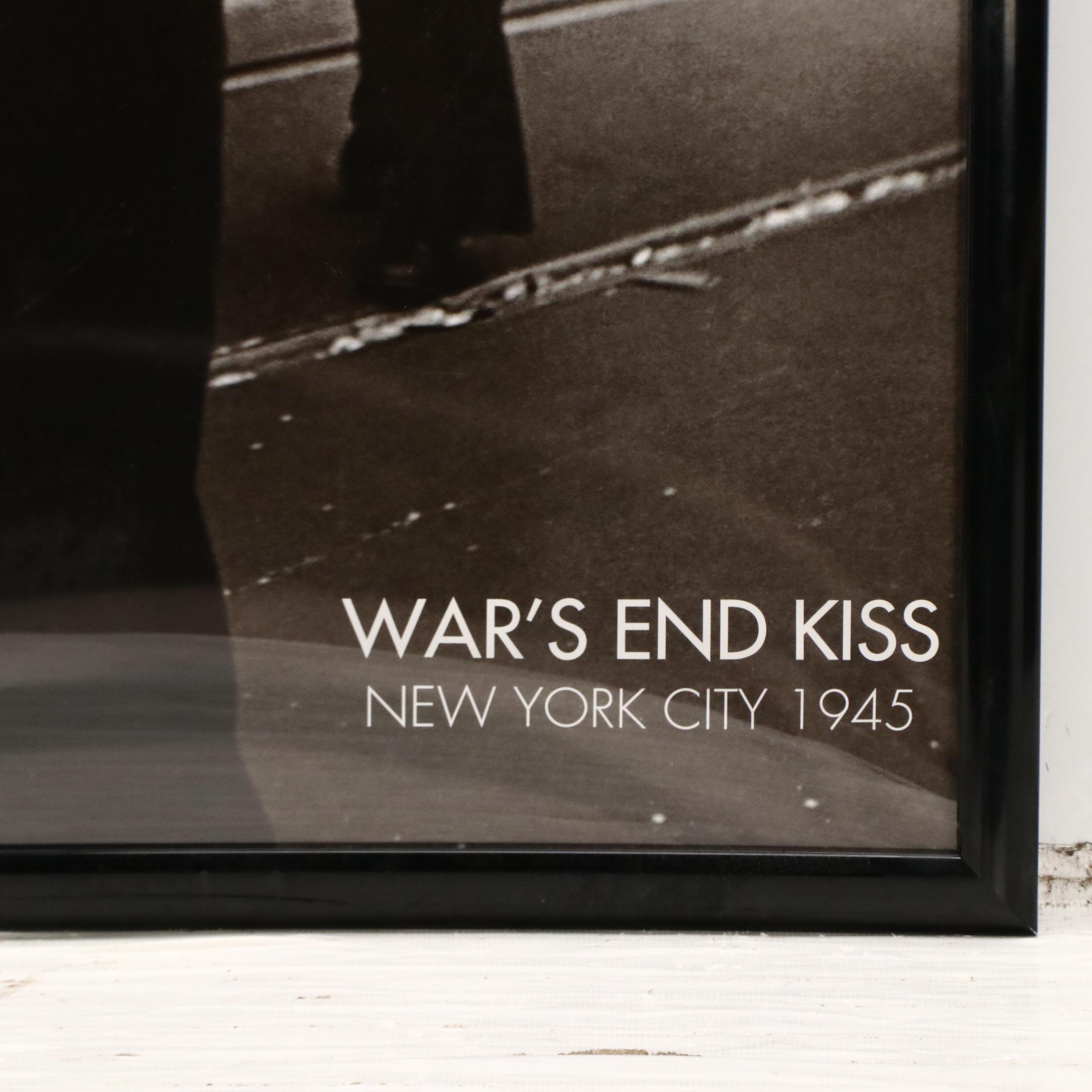 After Alfred Eisenstaedt Halftone "War's End Kiss"