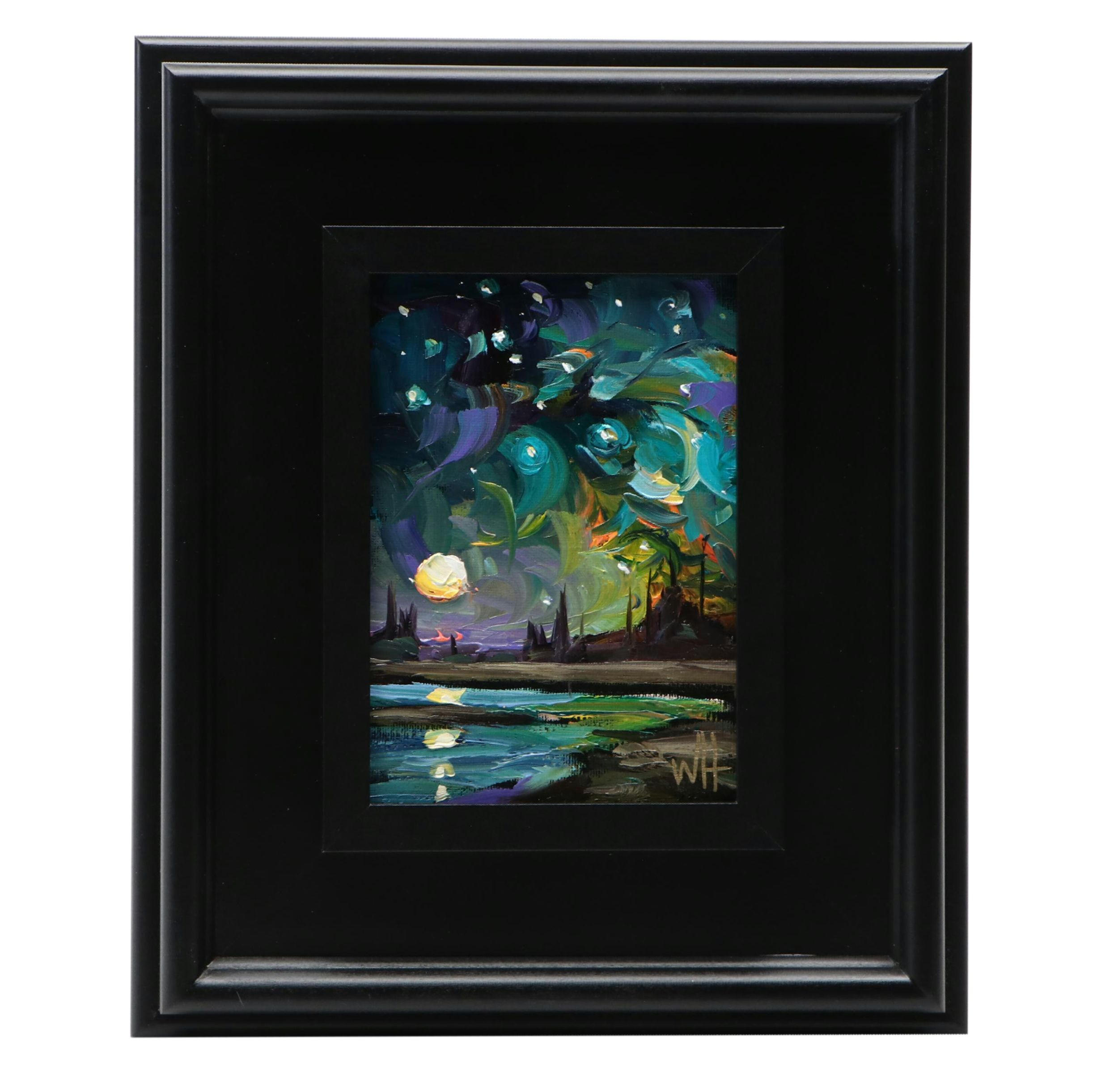 William Hawkins Sunset Landscape Oil Painting, 21st Century