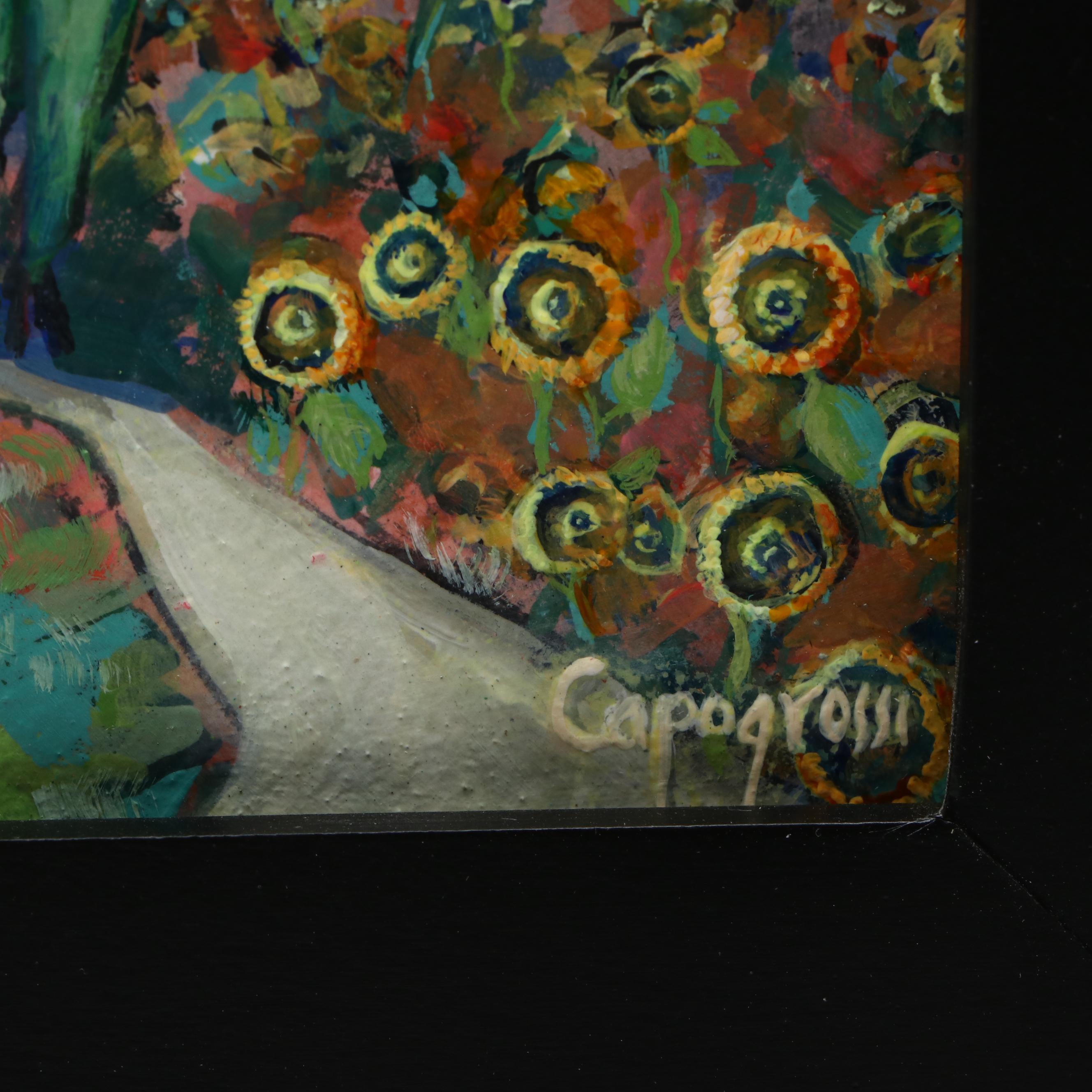 Beth Capogrossi Townscape Oil Painting "Hilltop Chapel, Tuscany," 2025