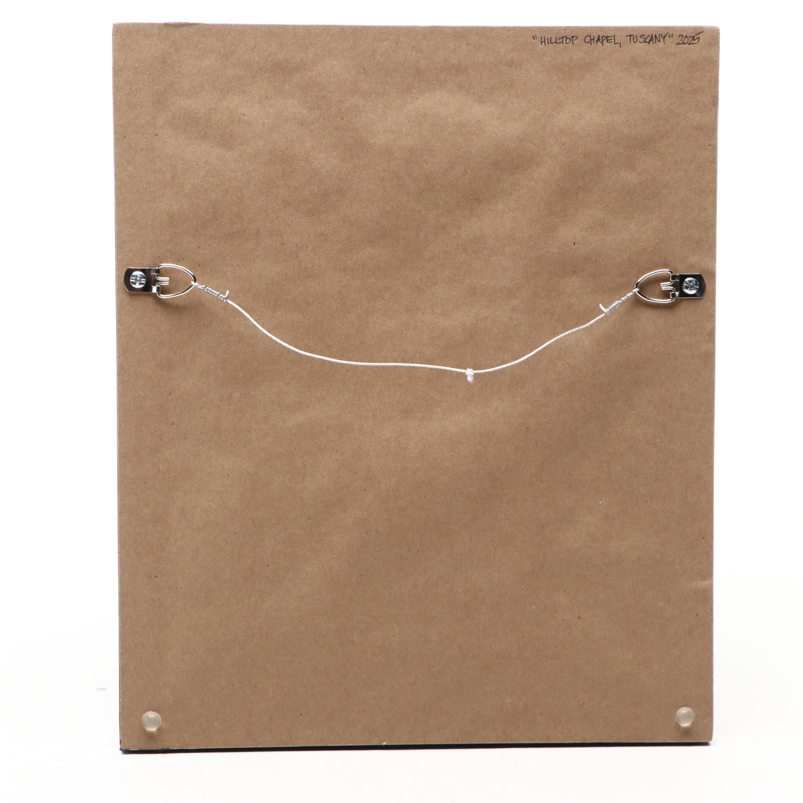 Beth Capogrossi Townscape Oil Painting "Hilltop Chapel, Tuscany," 2025