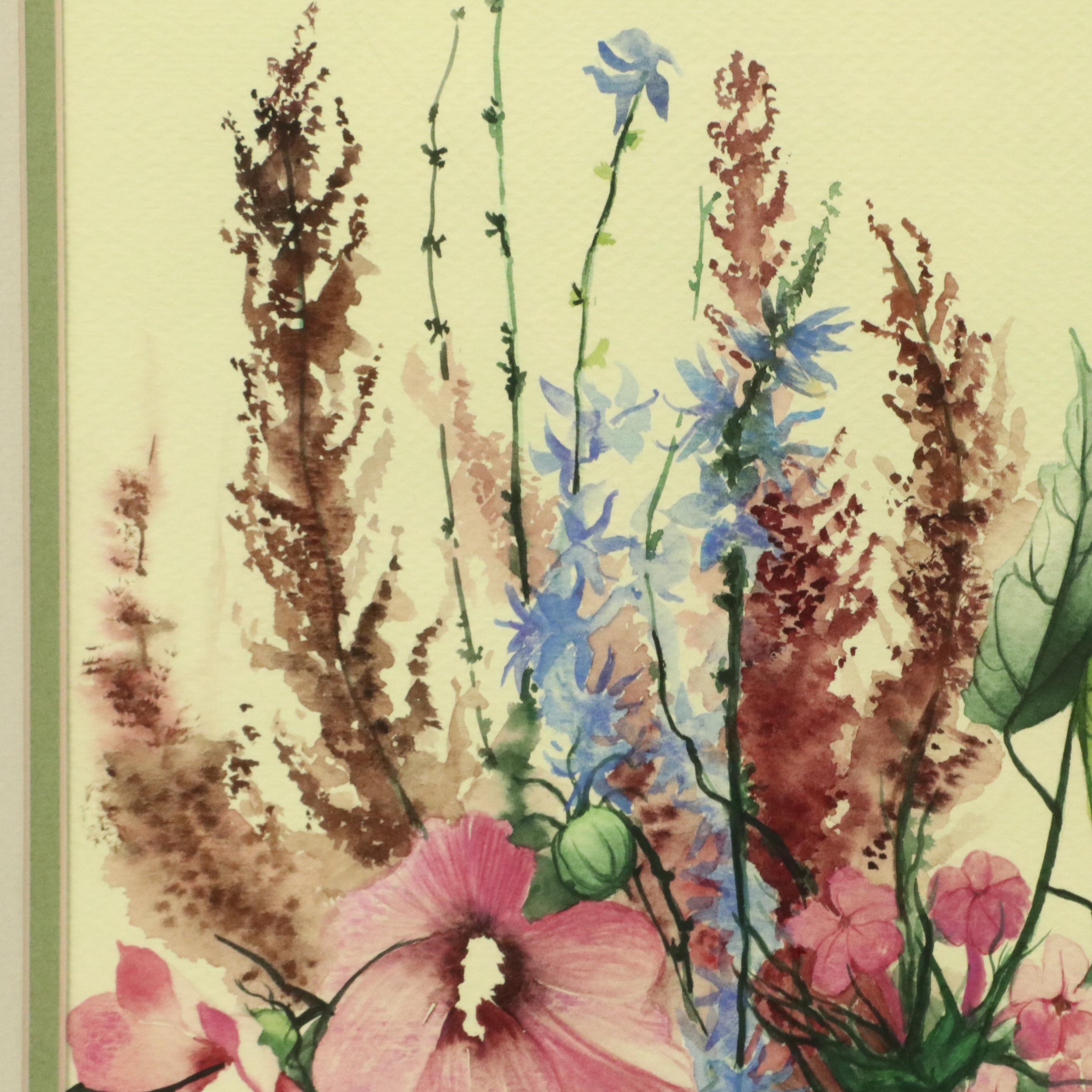 Sally Sisson Anderson Floral Still Life Watercolor Painting