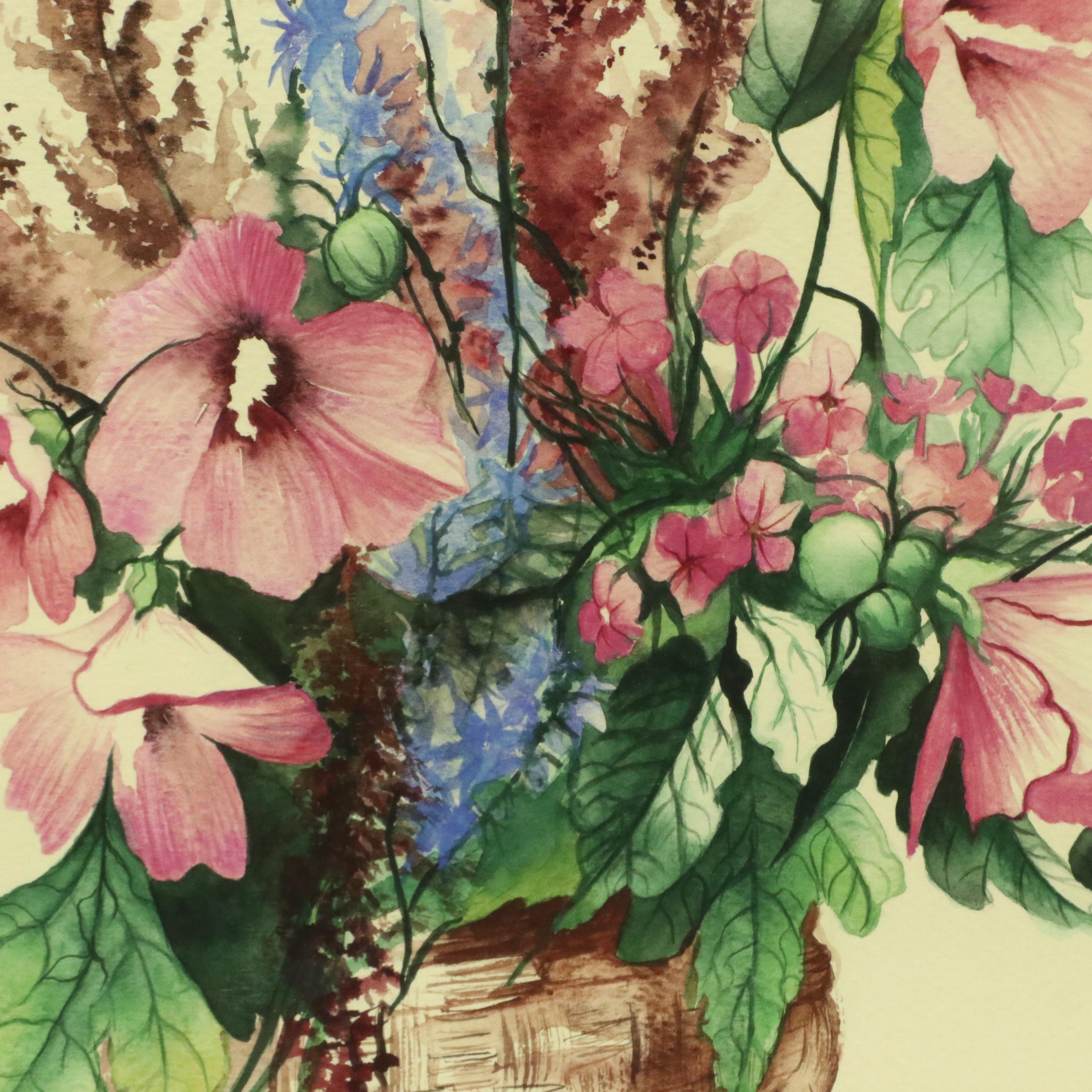 Sally Sisson Anderson Floral Still Life Watercolor Painting