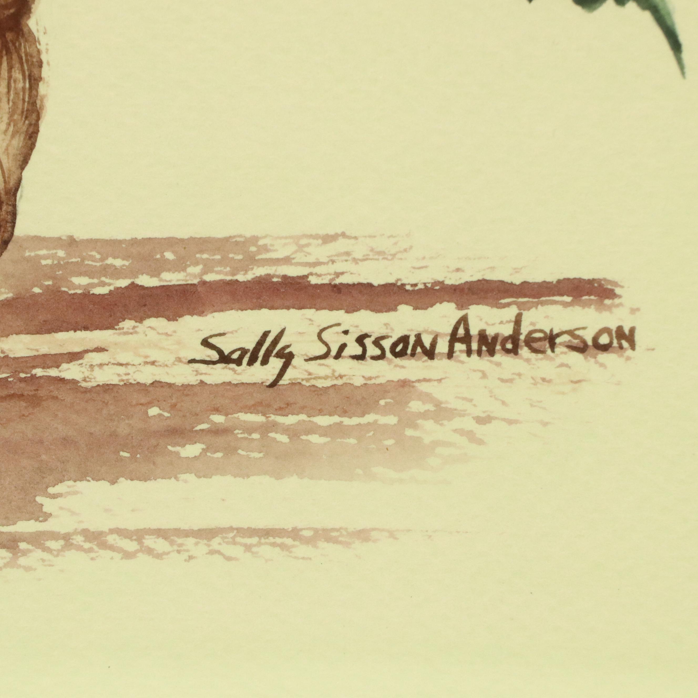 Sally Sisson Anderson Floral Still Life Watercolor Painting