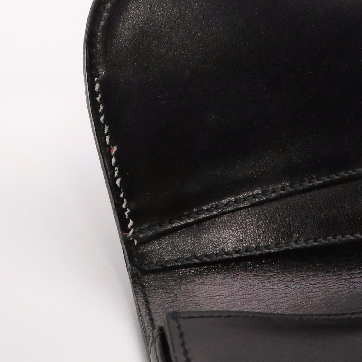 Gucci Half-Horsebit Demi-Lune Clutch in Black Calfskin Leather, circa 1970