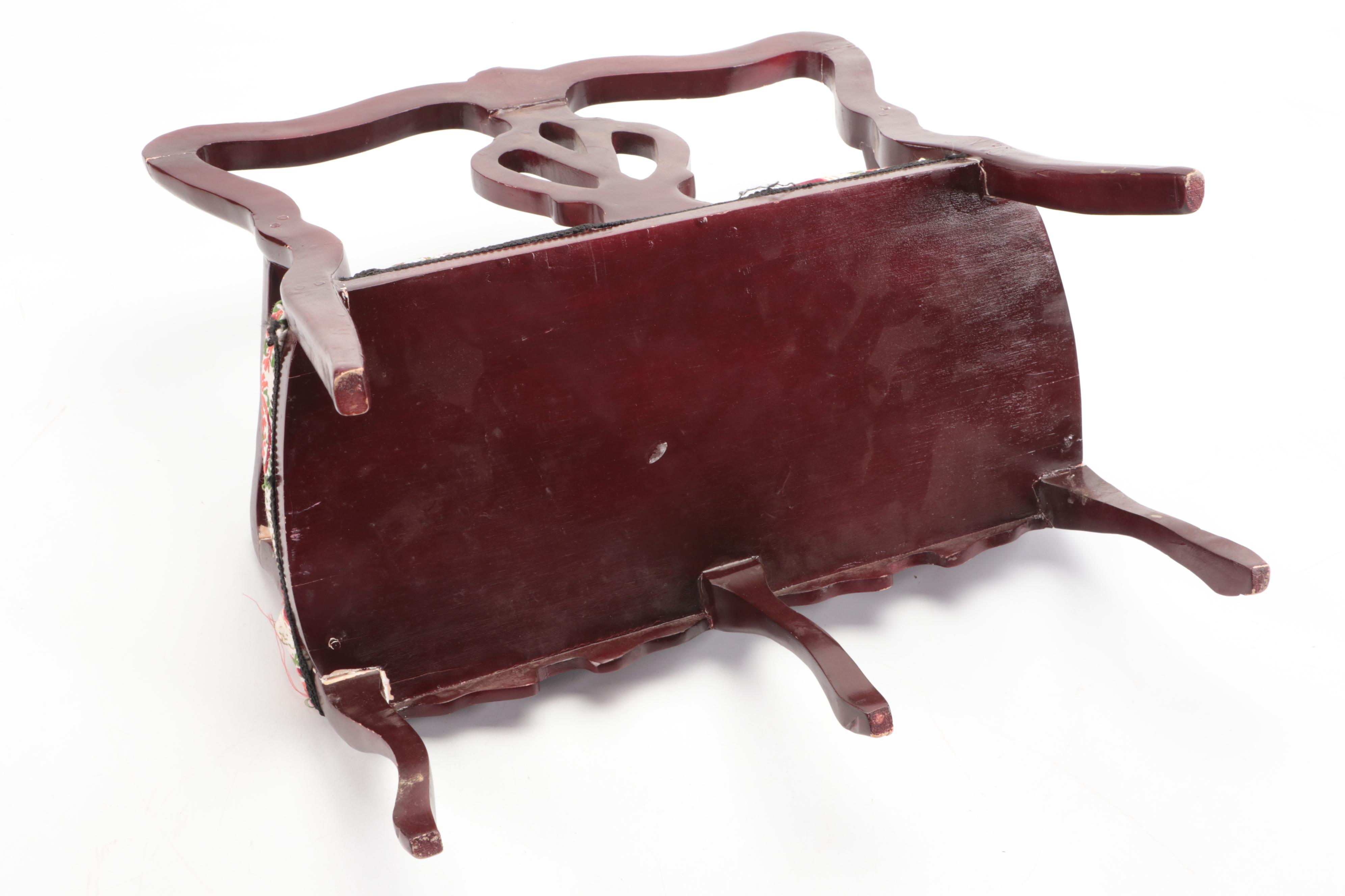 Vintage Walda Porcelain with Other Ceramic Dolls and Wooden Doll Furniture