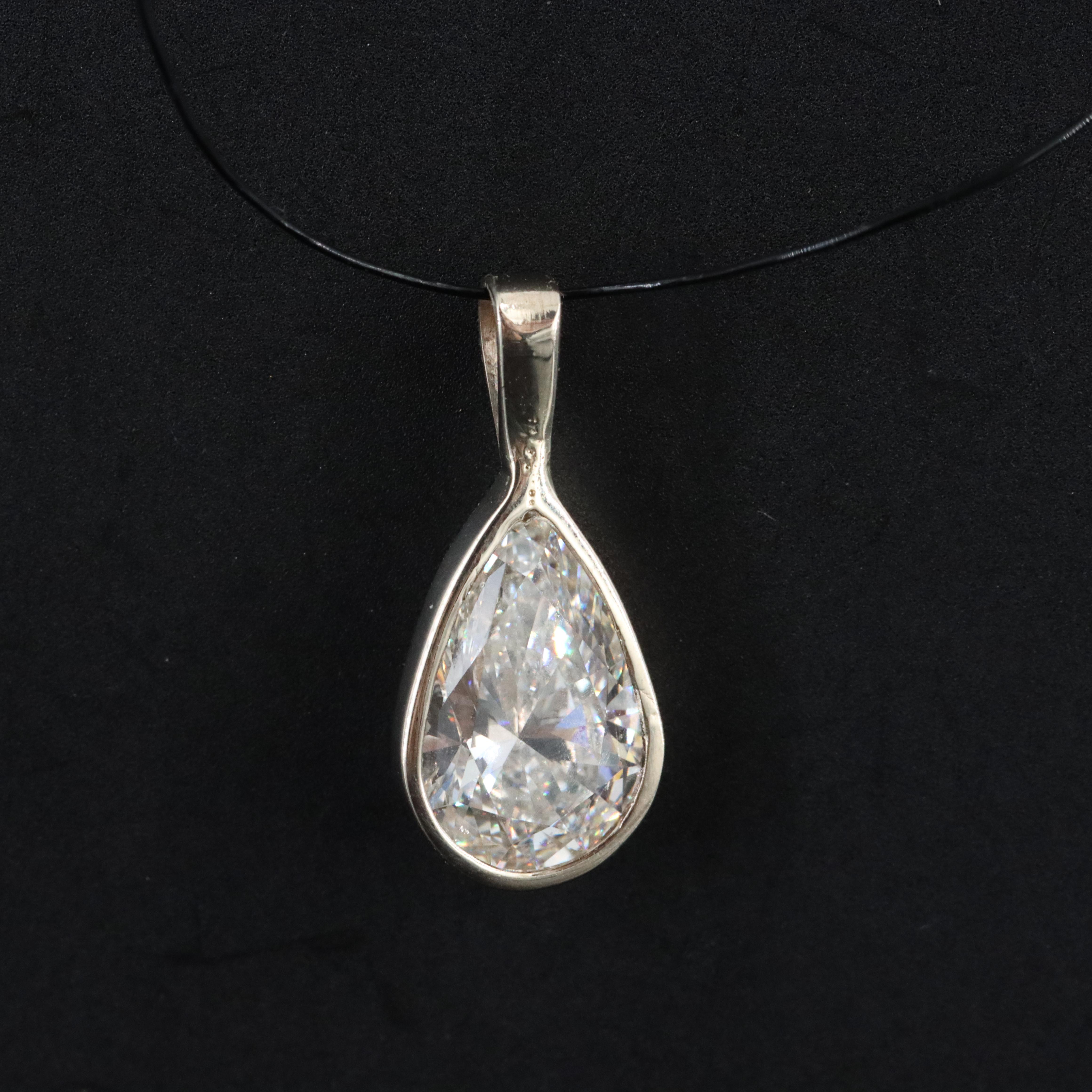 14K 1.12 CT Lab Grown Diamond Pendant