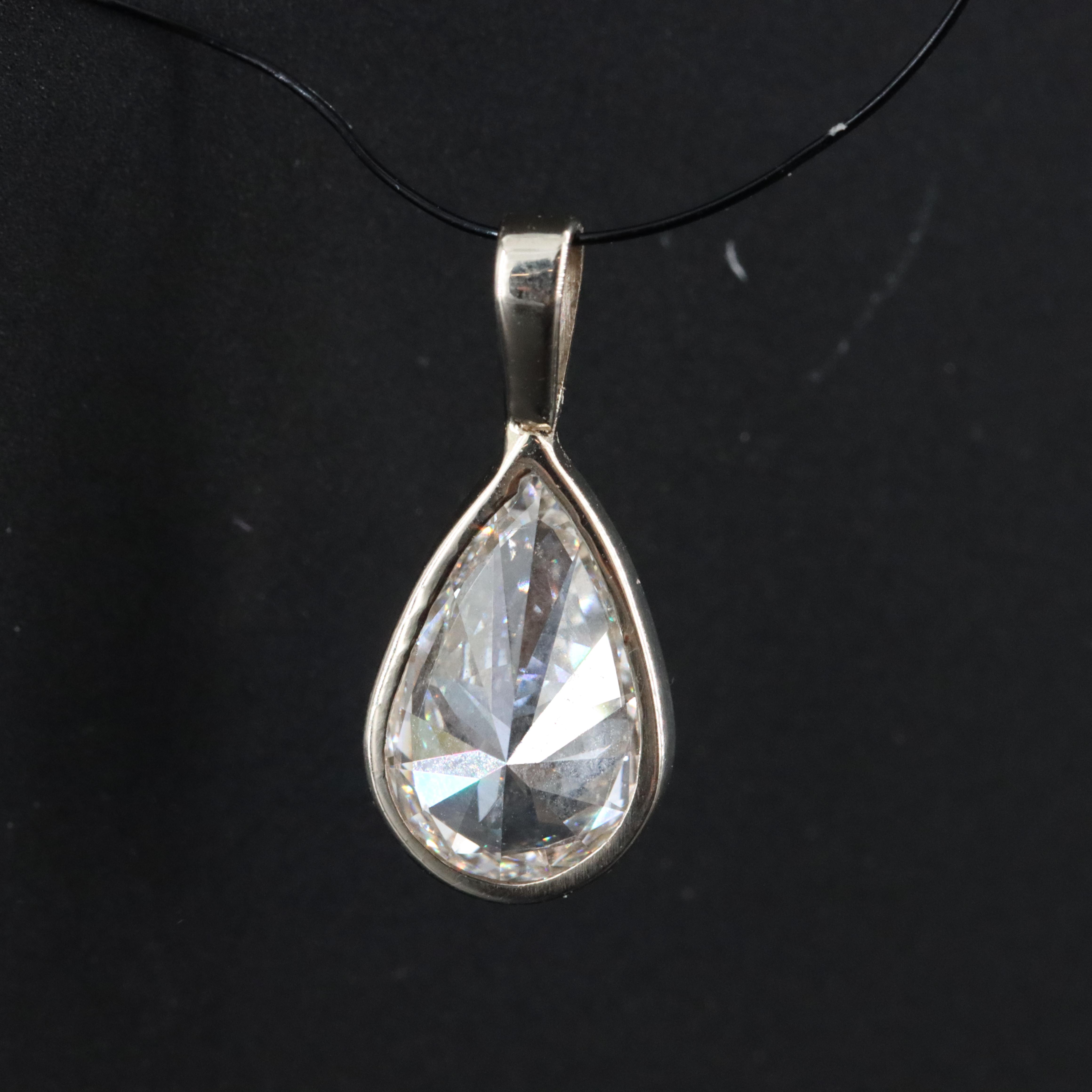 14K 1.12 CT Lab Grown Diamond Pendant