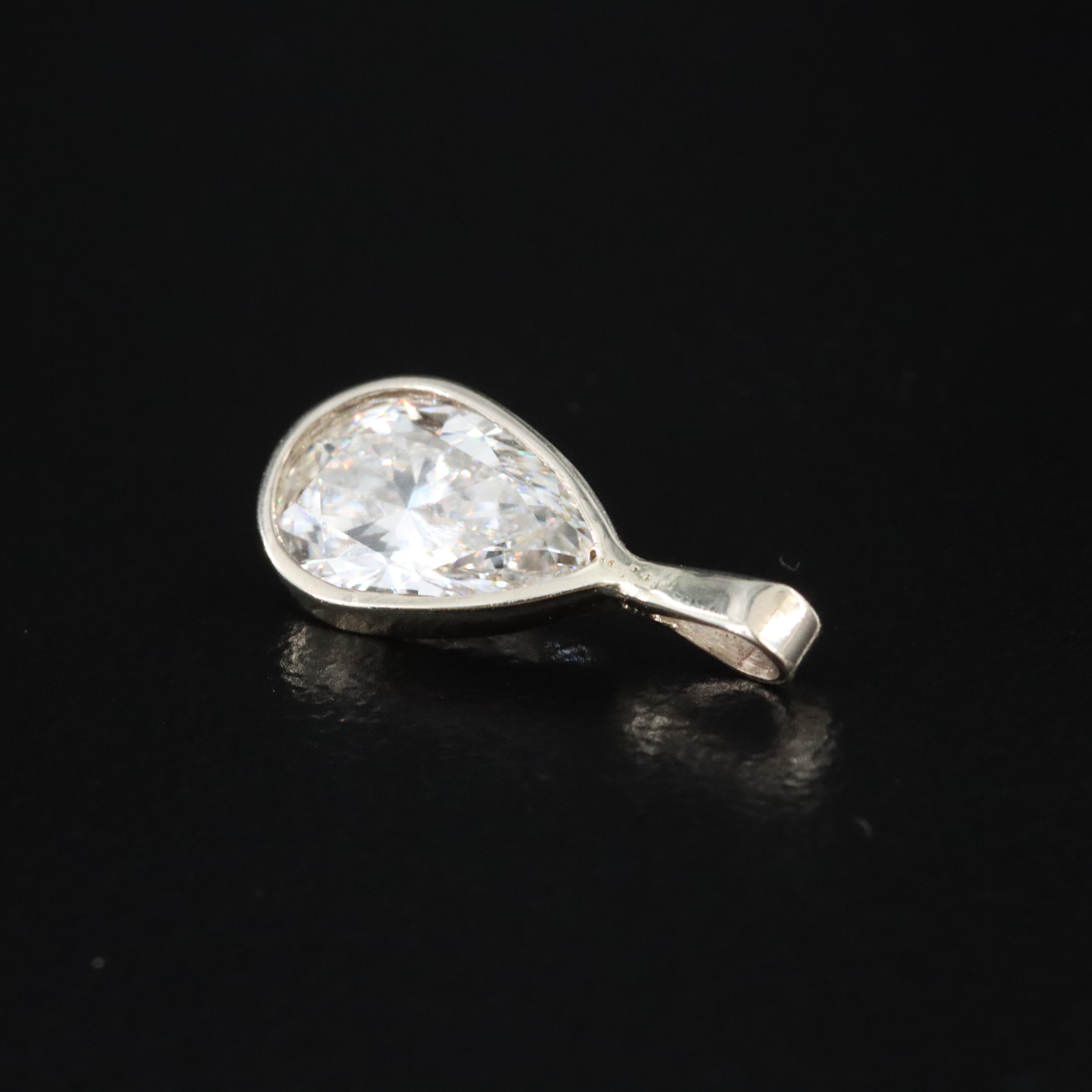 14K 1.12 CT Lab Grown Diamond Pendant