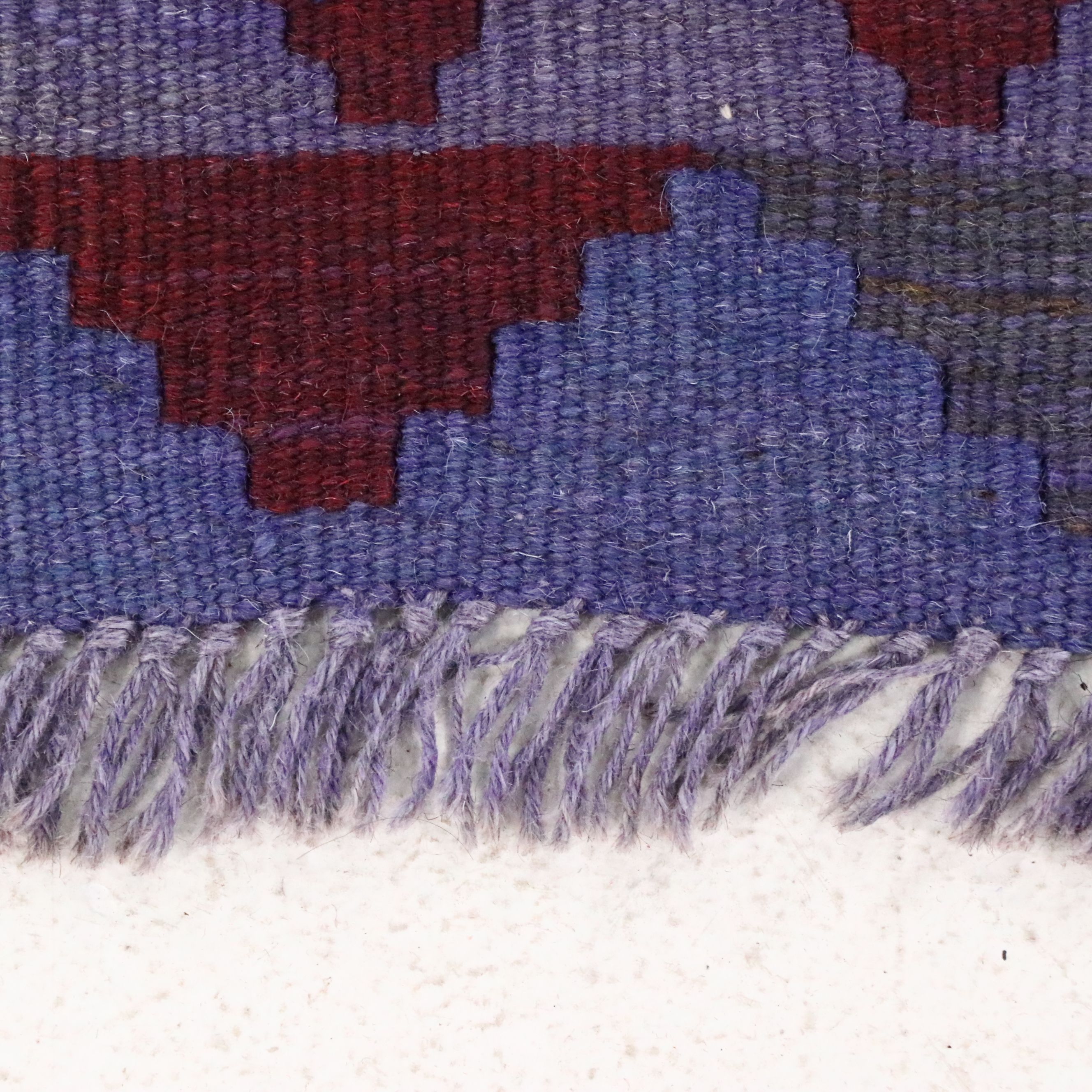 5'6 x 7'9 Handwoven Turkish Kilim Overdyed Area Rug