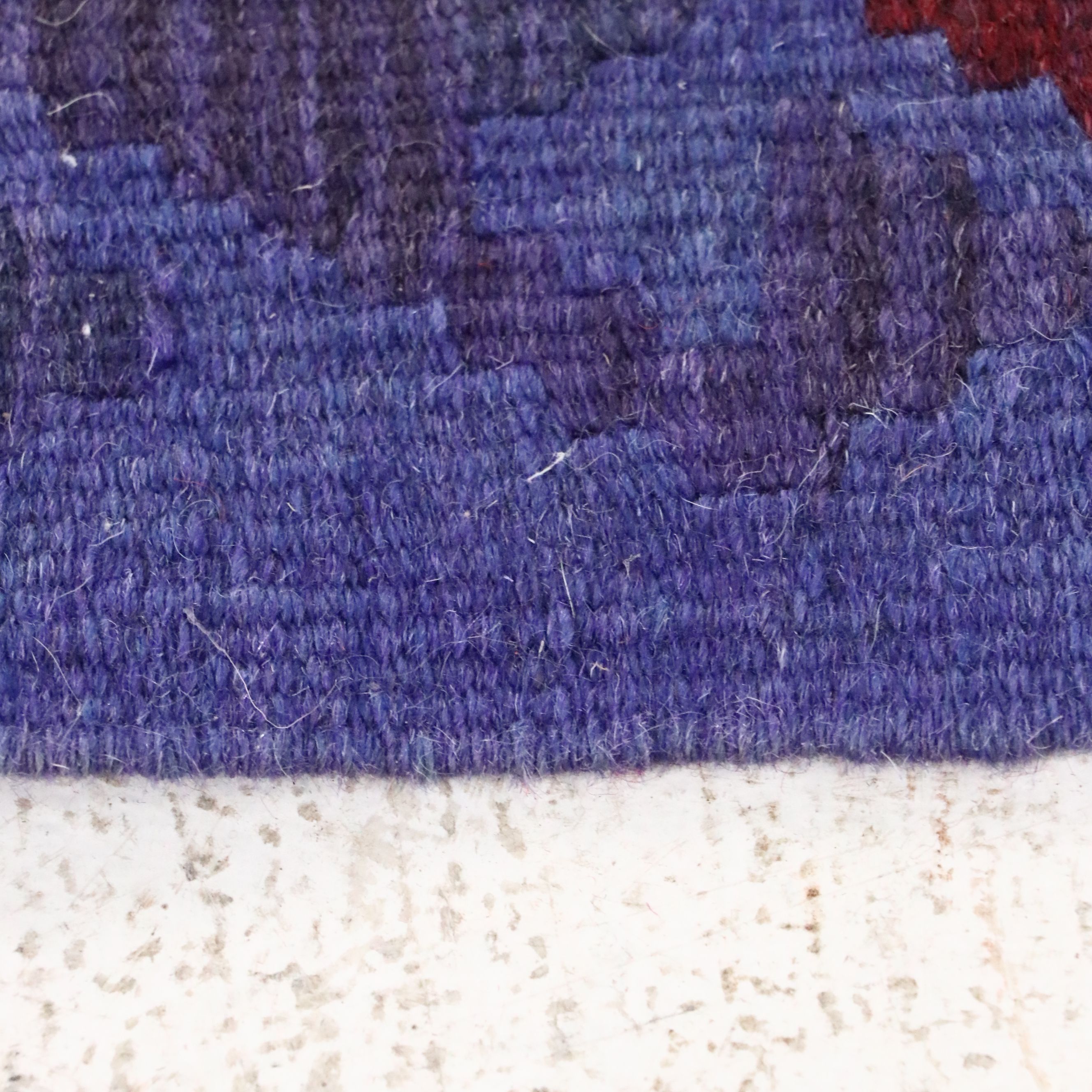 5'6 x 7'9 Handwoven Turkish Kilim Overdyed Area Rug