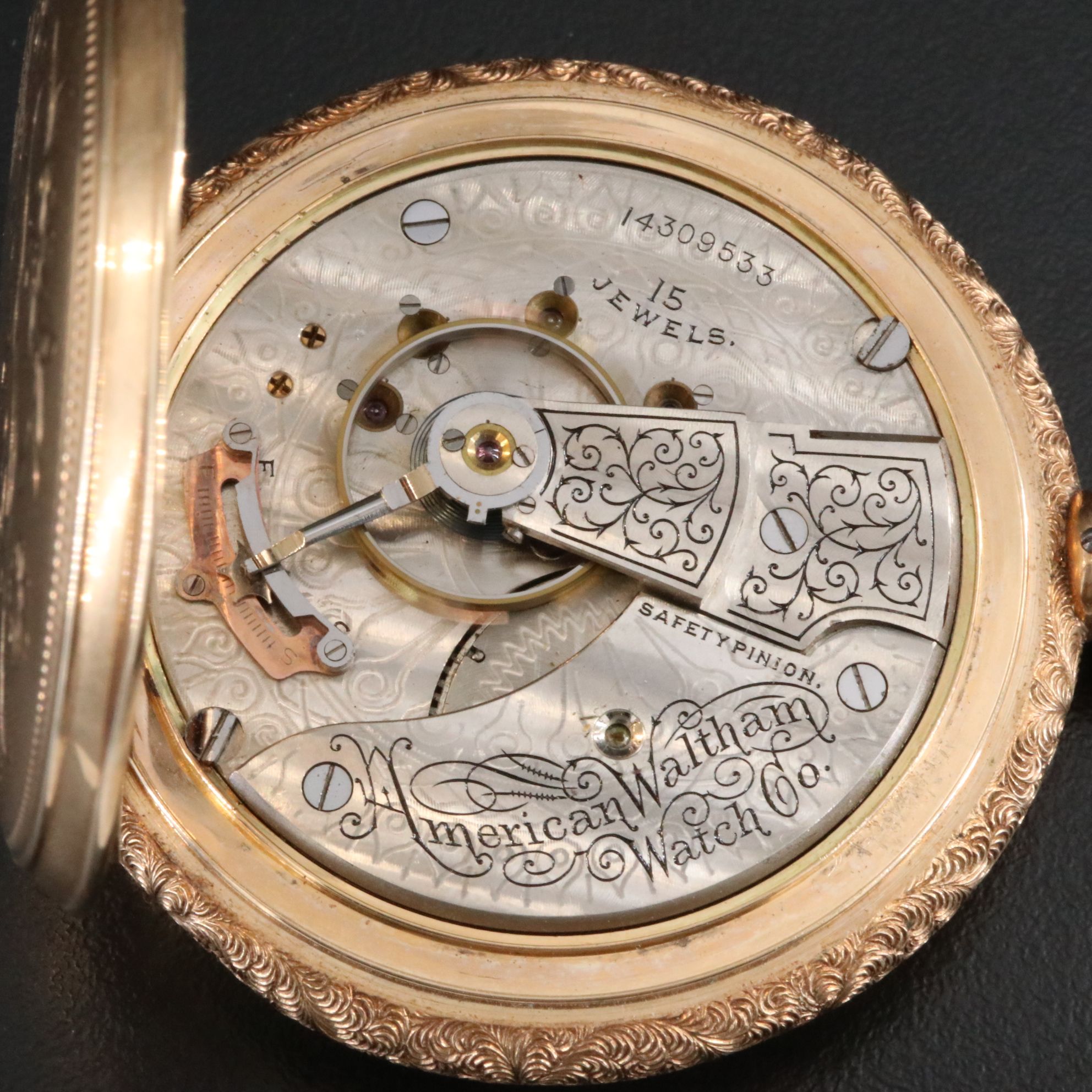 1905 14K Waltham Hunting Case Pocket Watch