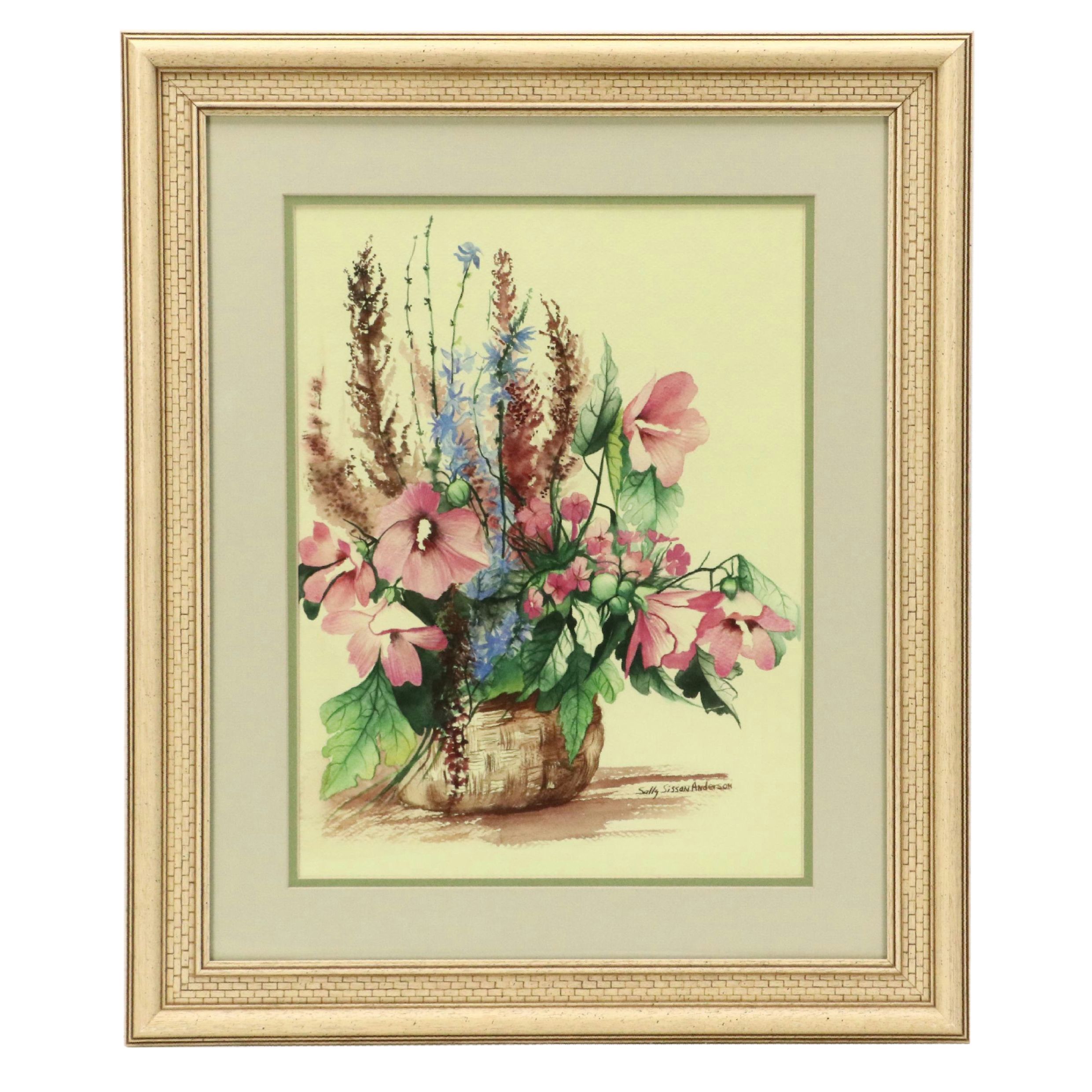 Sally Sisson Anderson Floral Still Life Watercolor Painting
