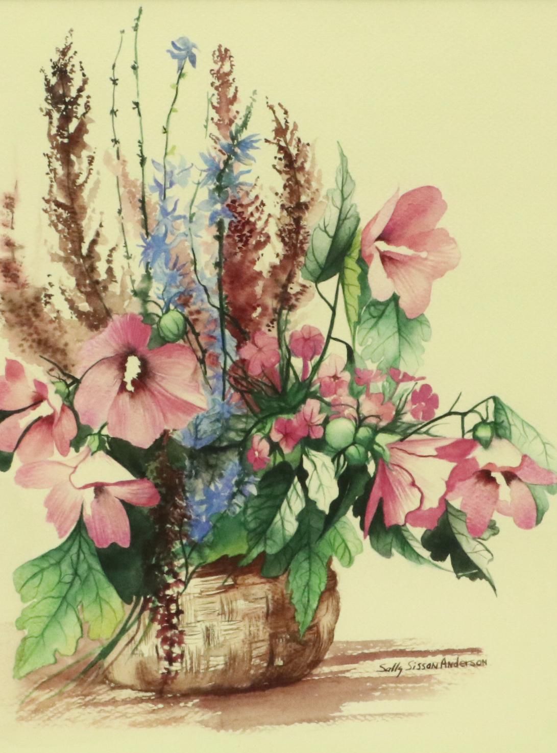 Sally Sisson Anderson Floral Still Life Watercolor Painting