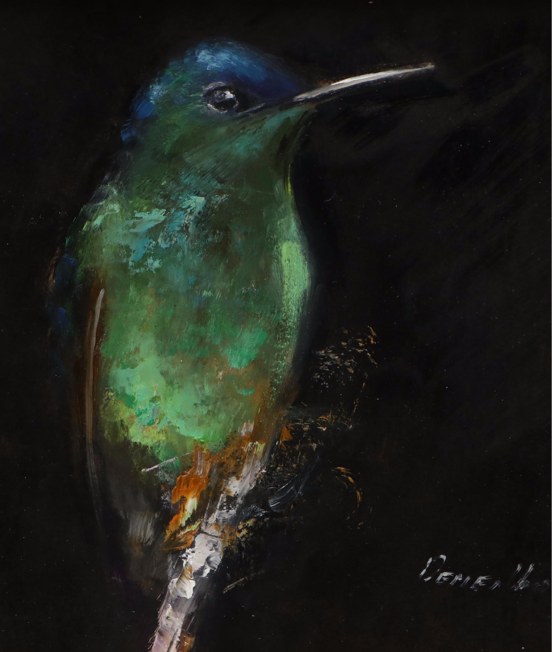 Natalia Demenko Oil Painting of Bird, 21st Century