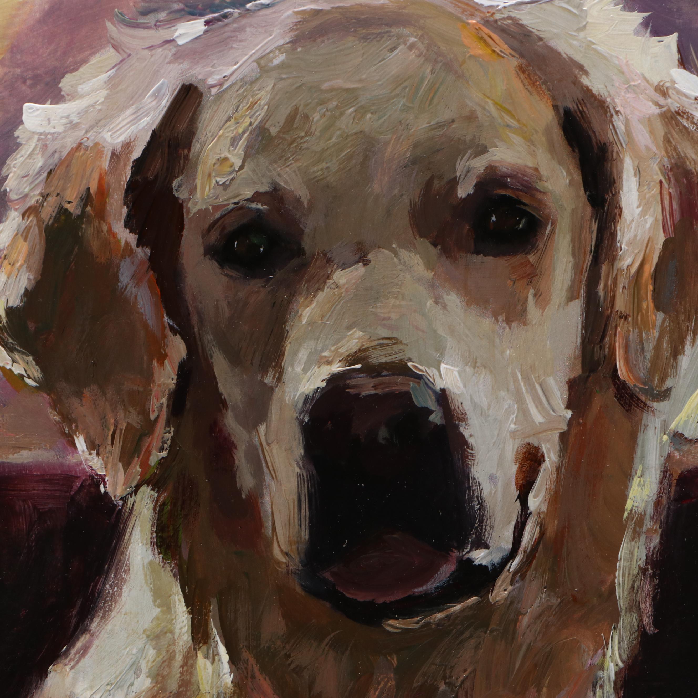 Adam Deda Oil Painting "Golden Boy," 21st Century