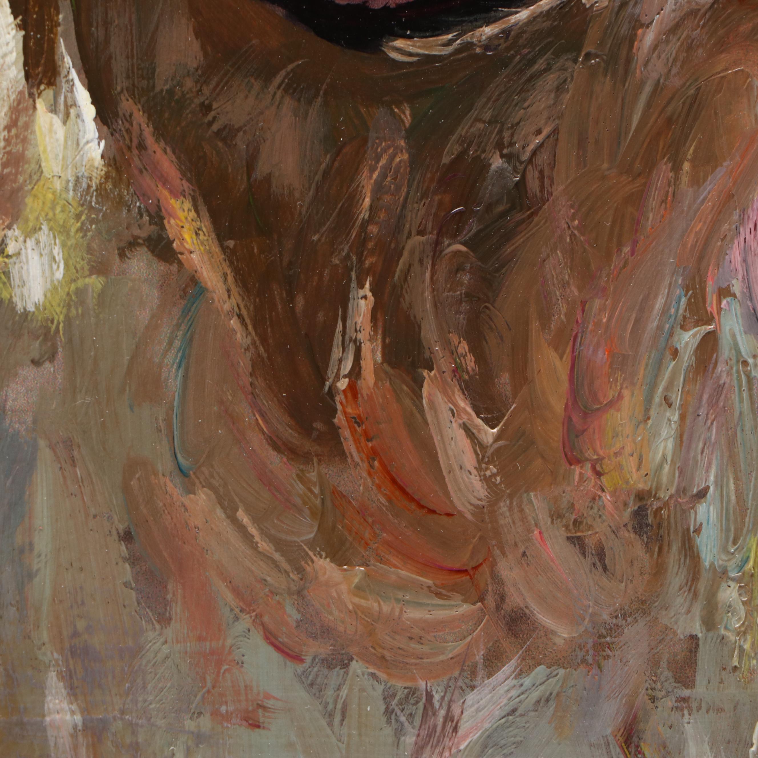 Adam Deda Oil Painting "Golden Boy," 21st Century