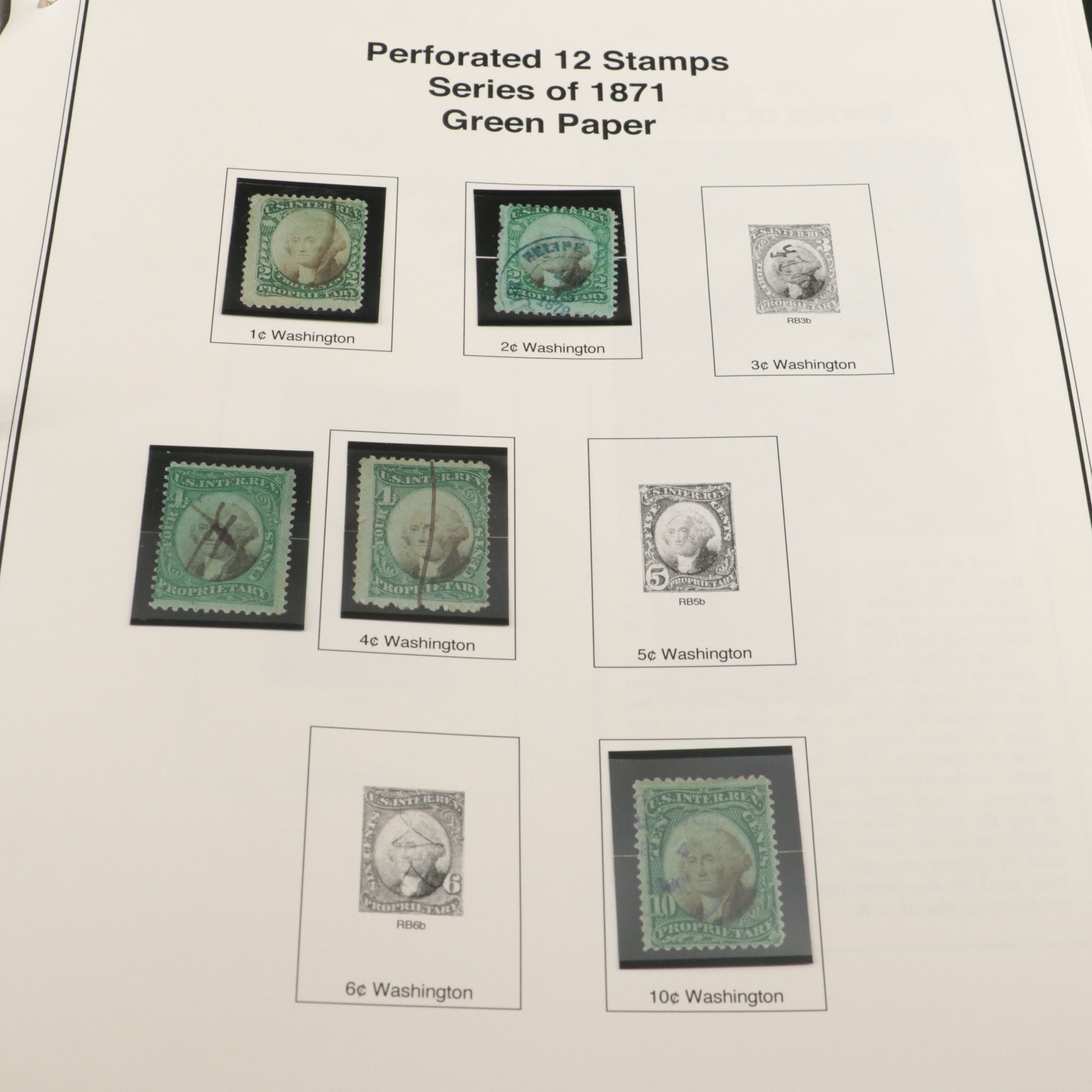 Two U.S. Postage Stamp Albums, Back of the Book and Proprietary Revenue Stamps