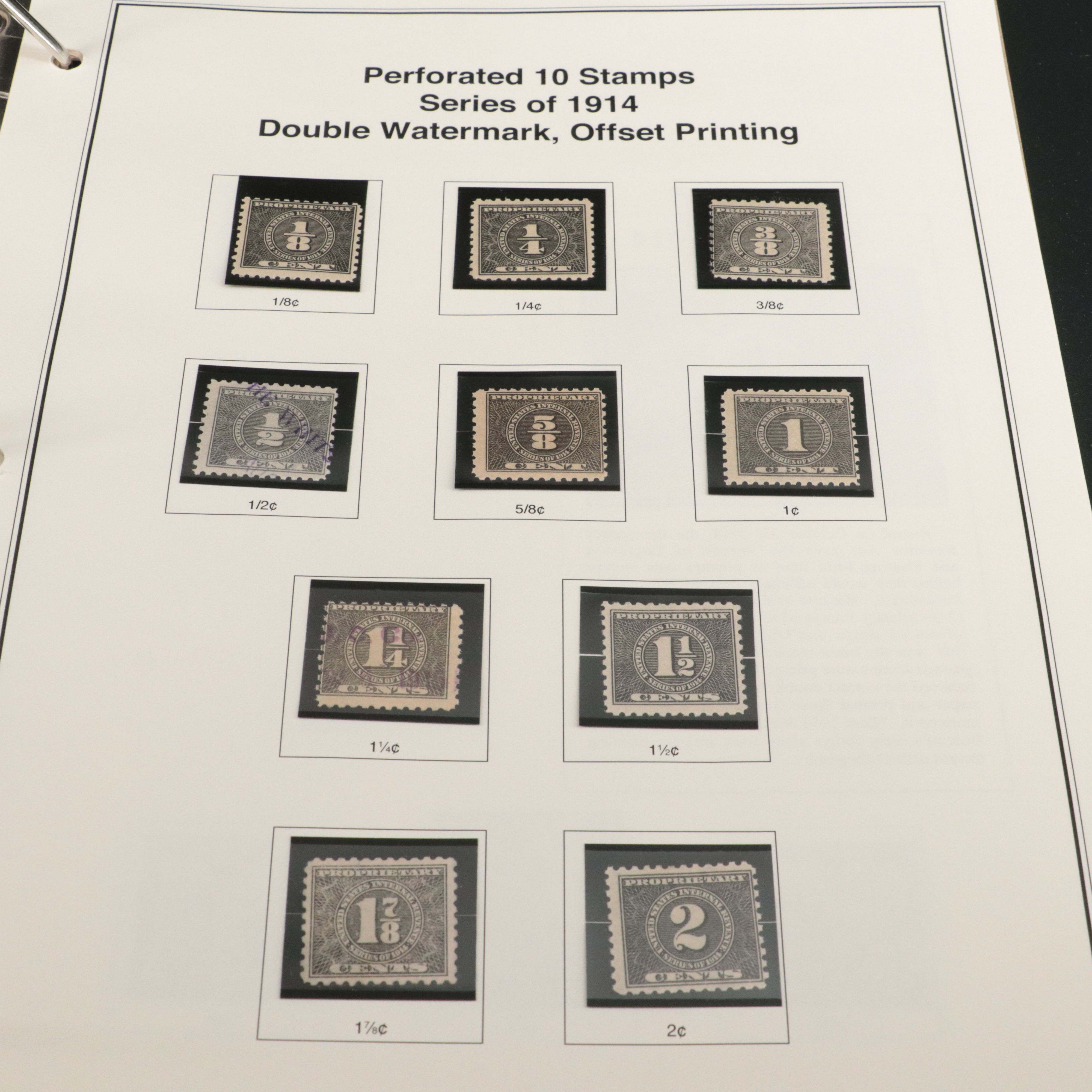 Two U.S. Postage Stamp Albums, Back of the Book and Proprietary Revenue Stamps